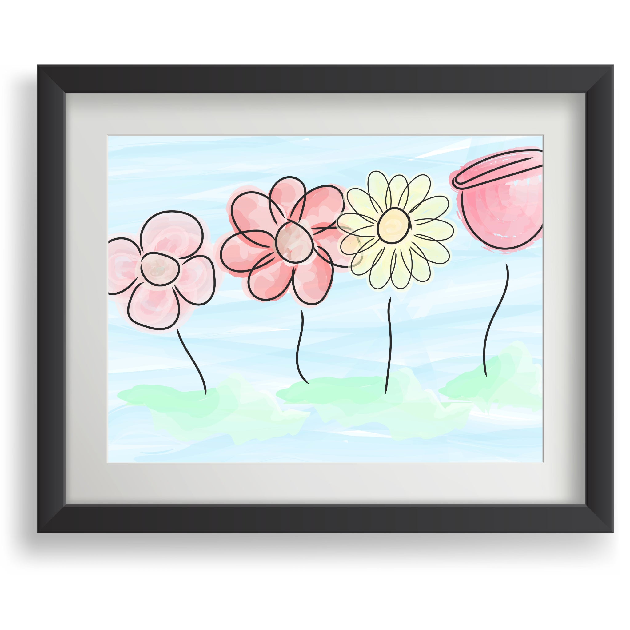 Buying myself four flowers Poster