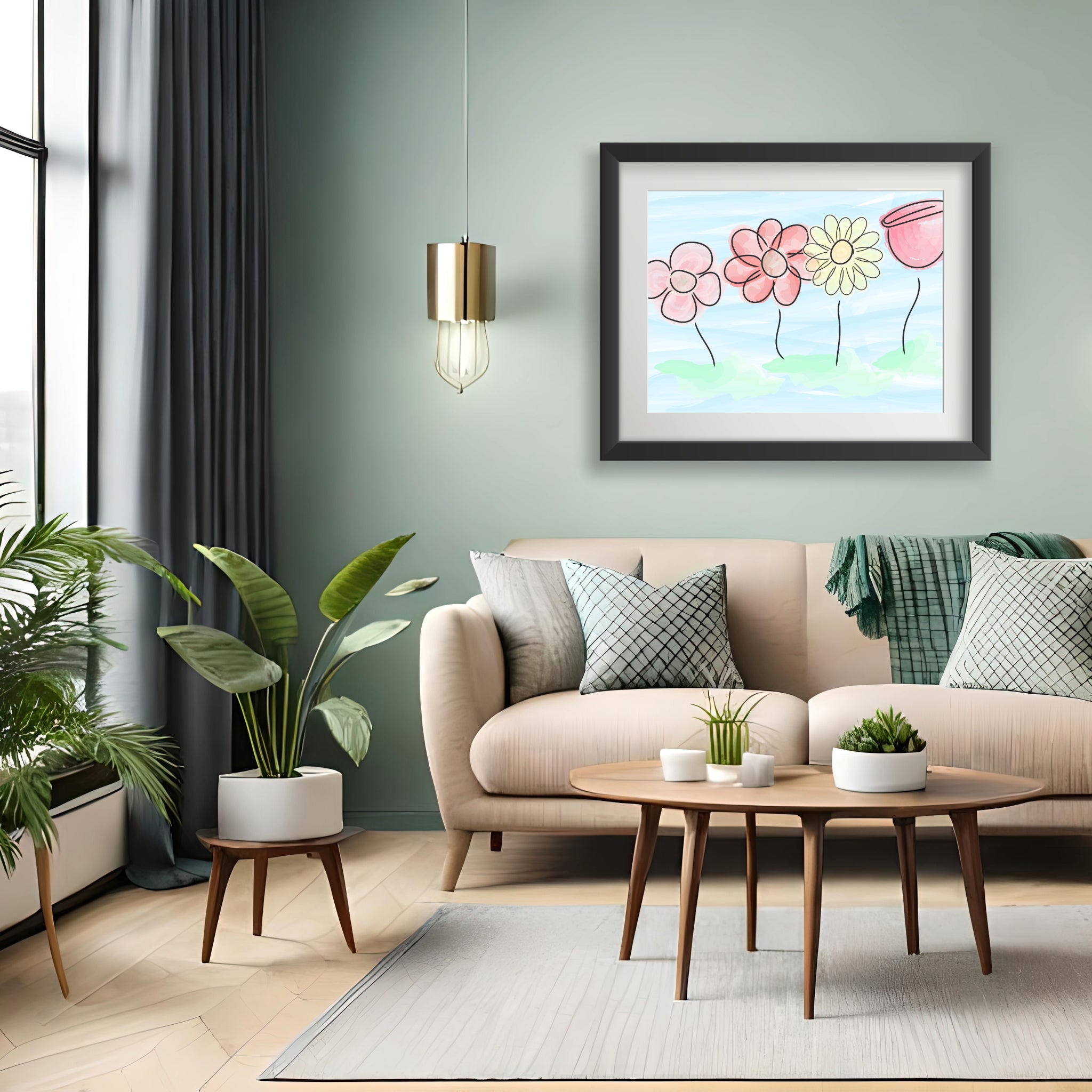 Buying myself four flowers Poster