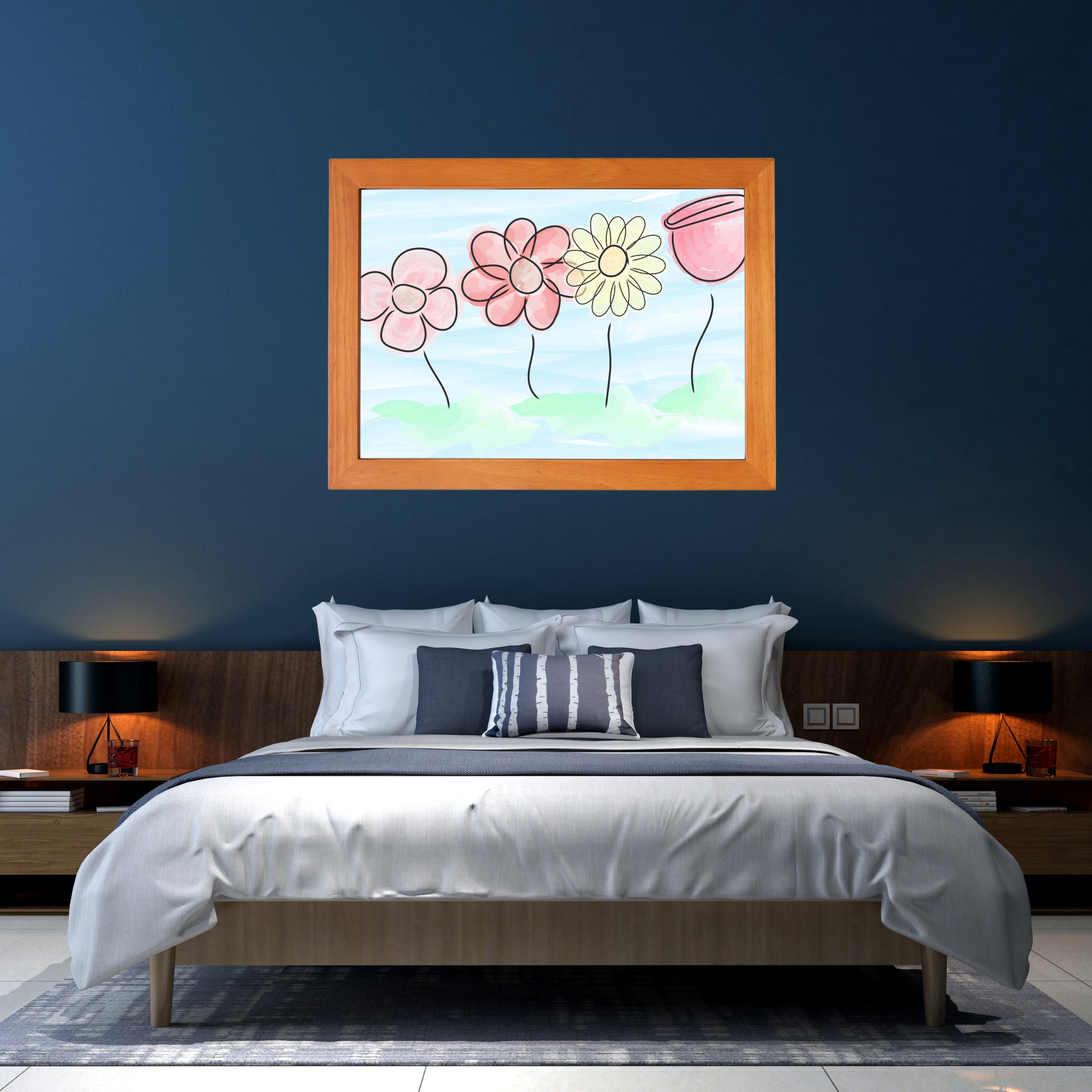 Buying myself four flowers Poster