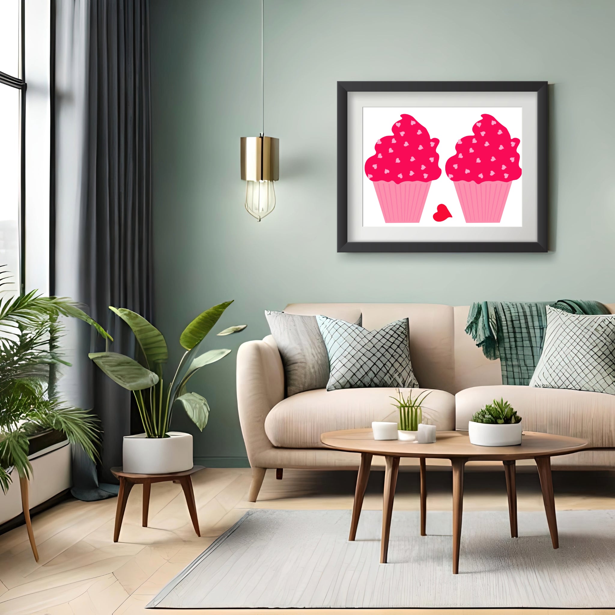 Cupcakes in love Poster