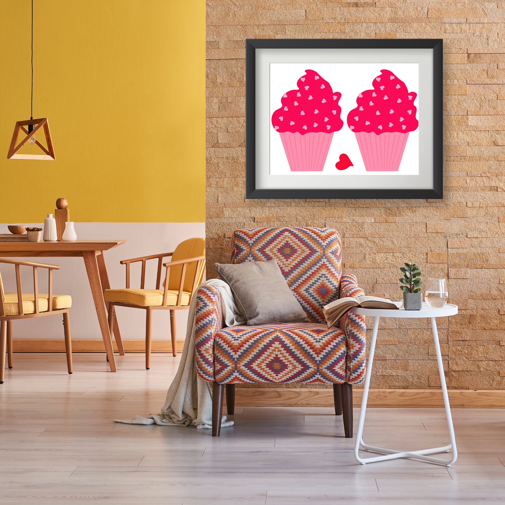 Cupcakes in love Poster