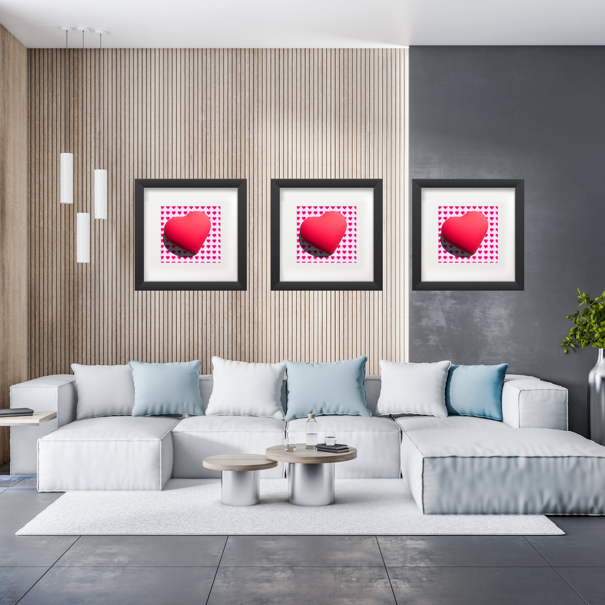 Heart on a side for love Poster