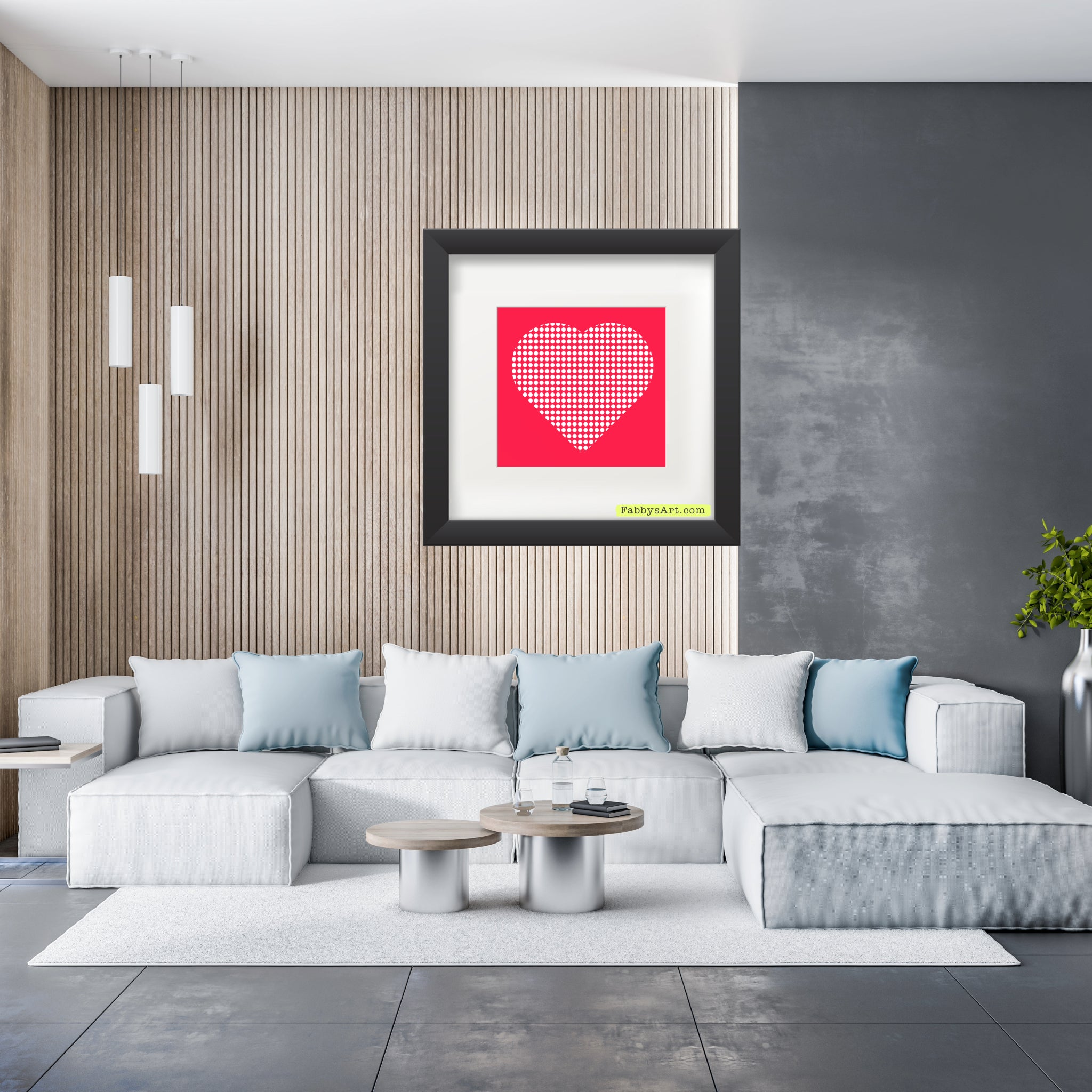 In love (dotted heart) Poster