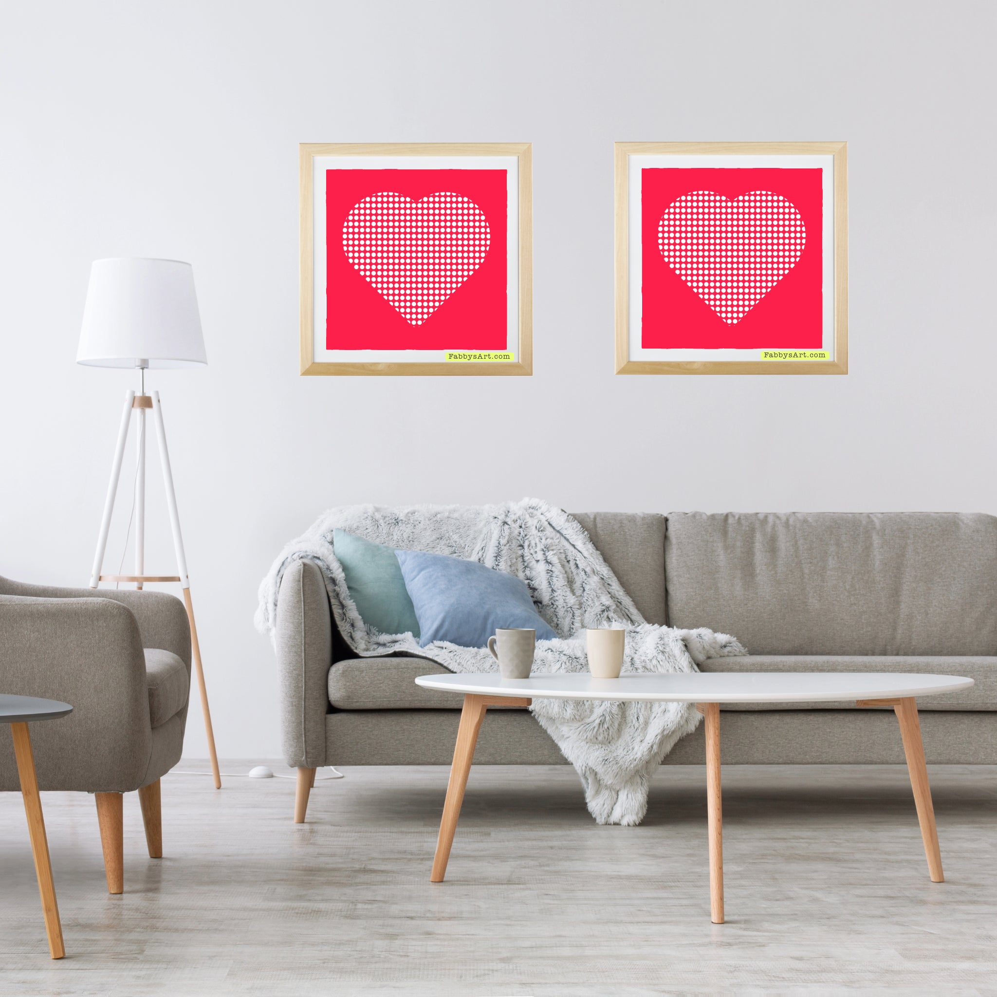 In love (dotted heart) Poster