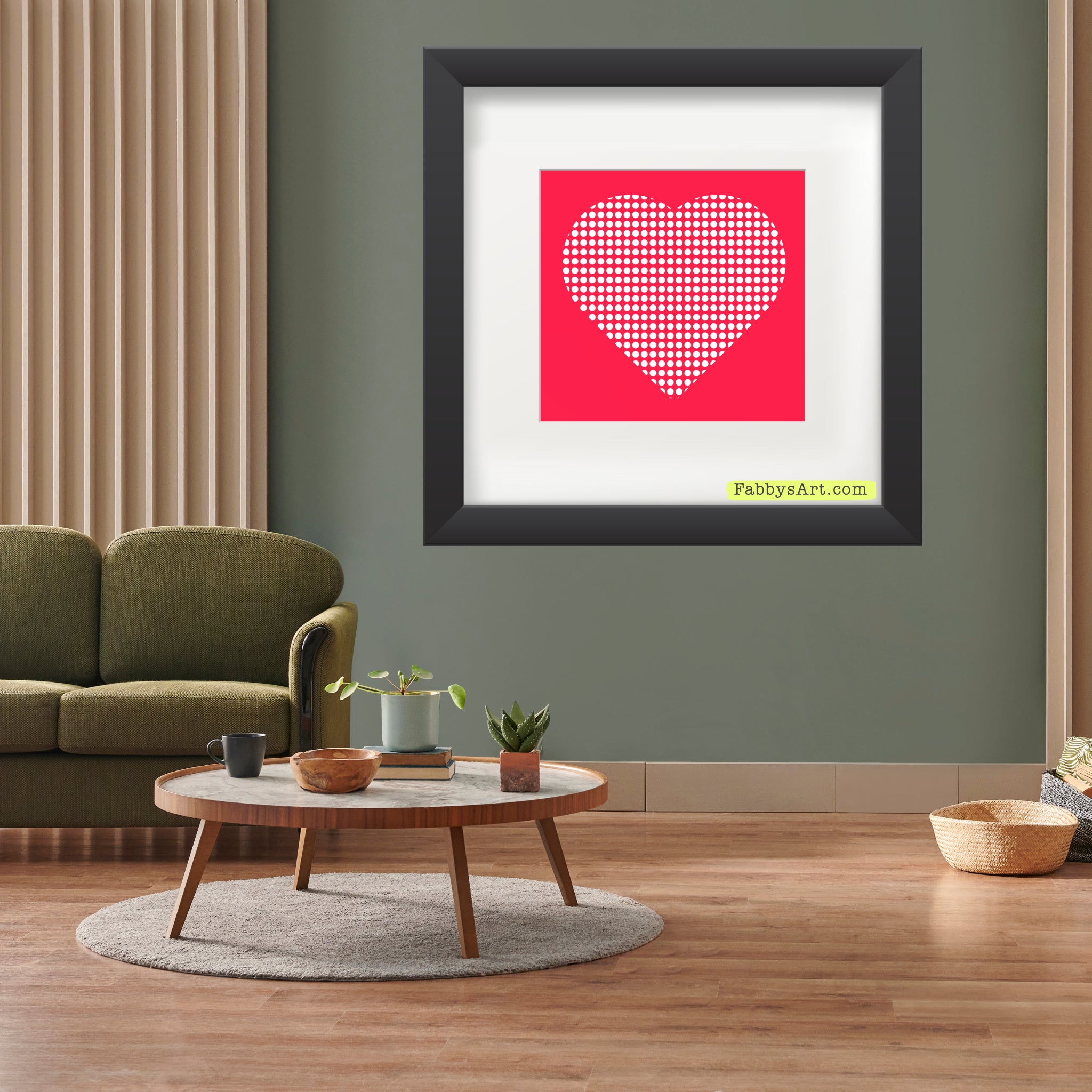 In love (dotted heart) Poster