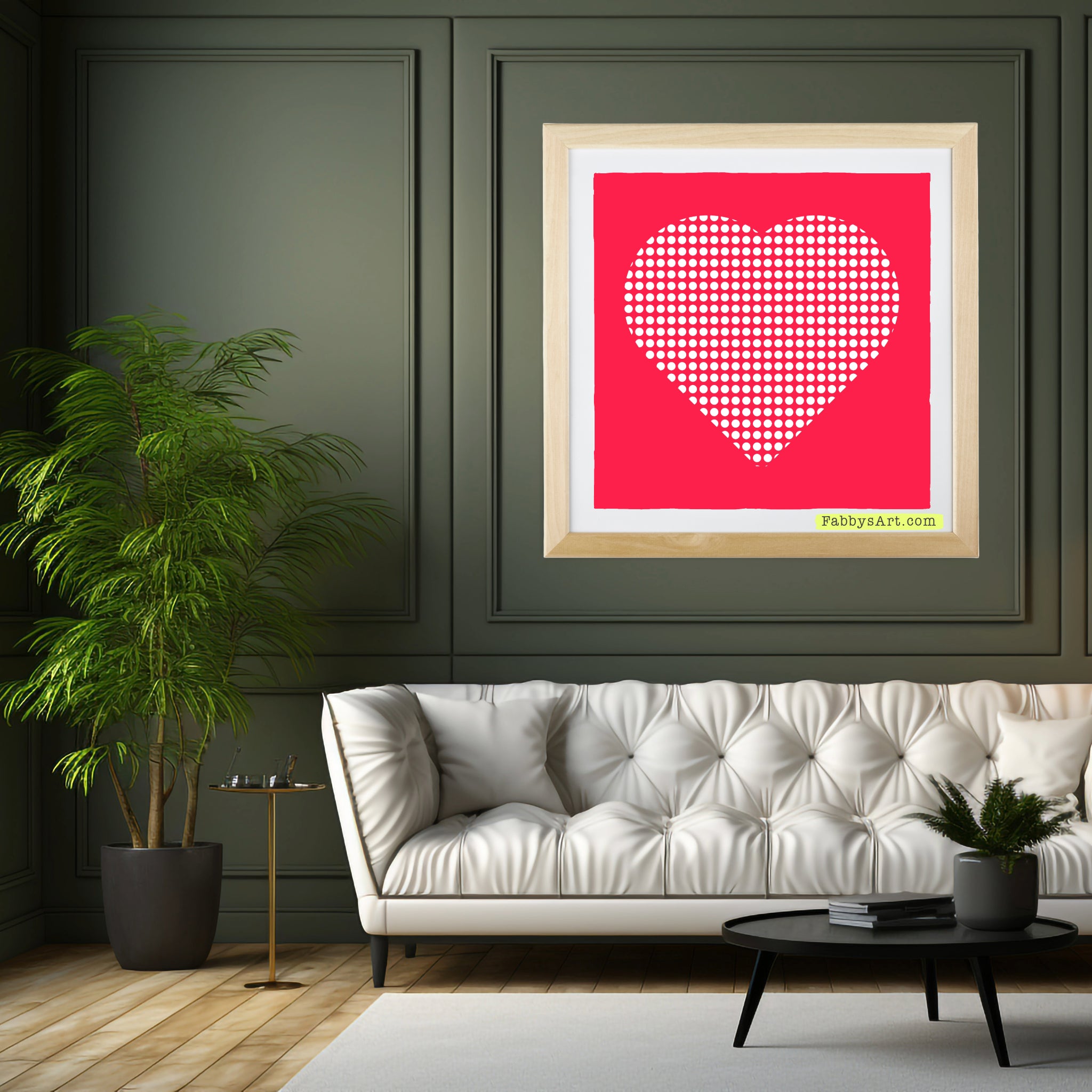 In love (dotted heart) Poster