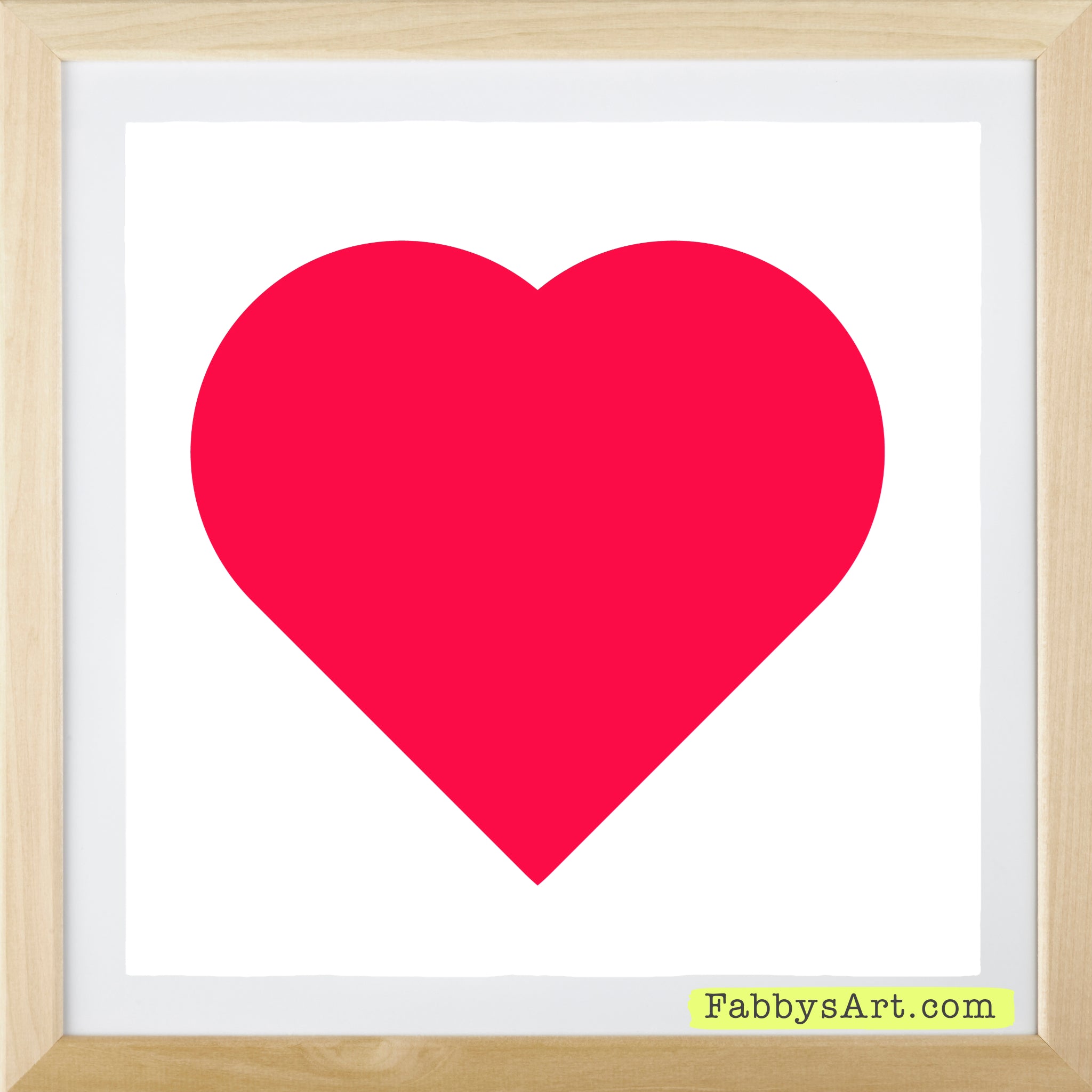 In love (passion pink heart) Poster