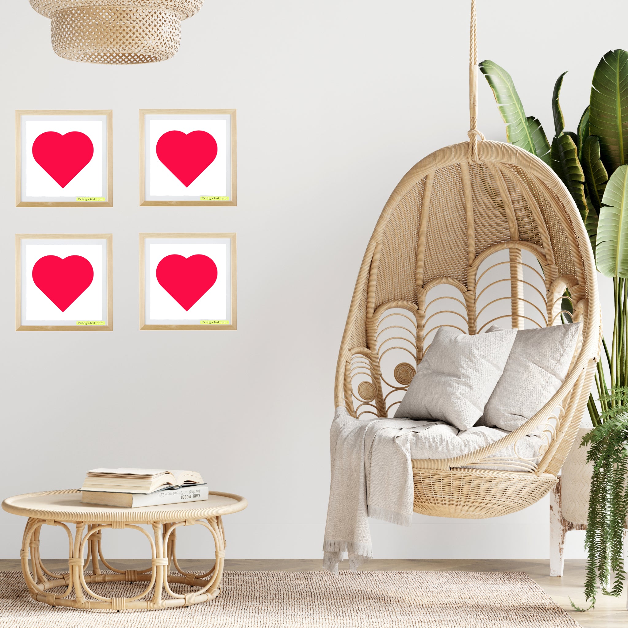 In love (passion pink heart) Poster