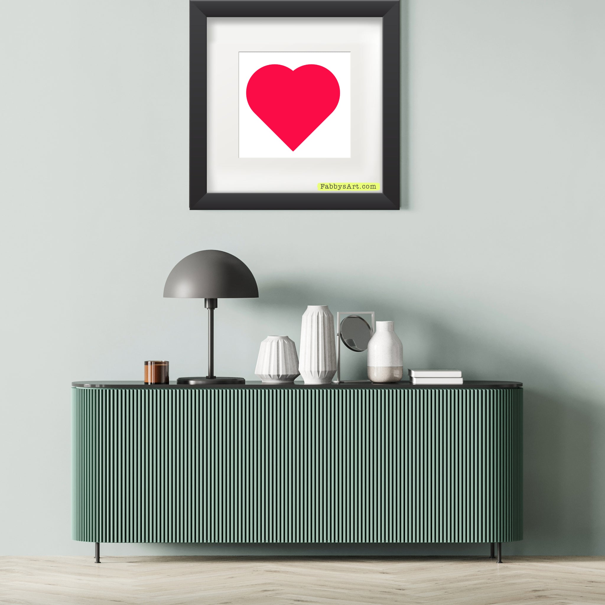 In love (passion pink heart) Poster