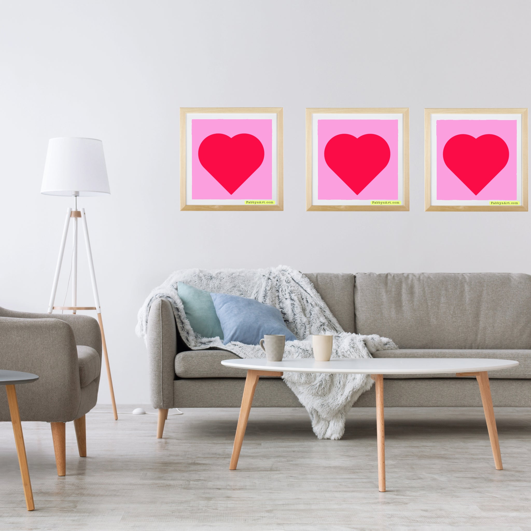 In love (passion pink heart and pink life) Poster