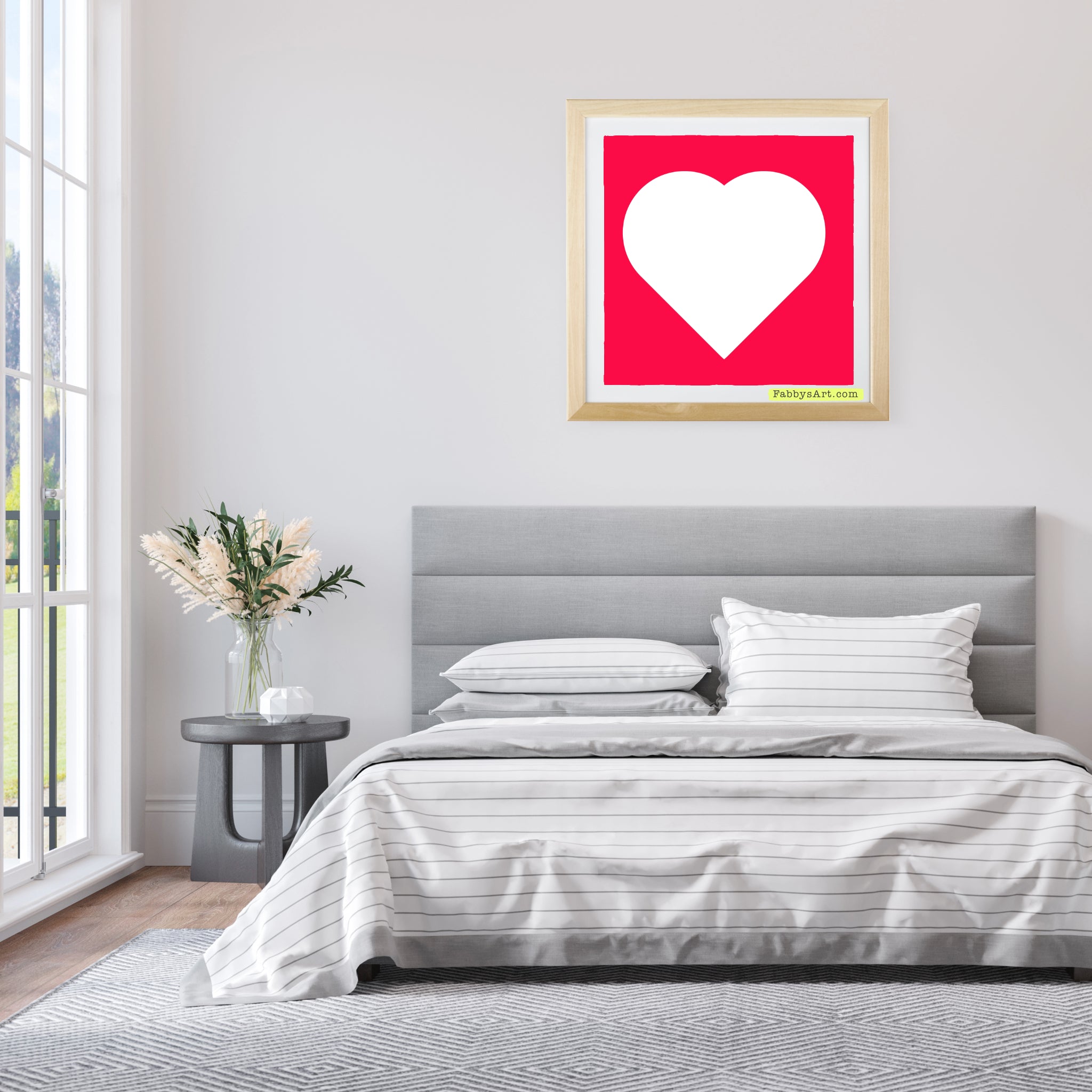 In love (white heart) Poster