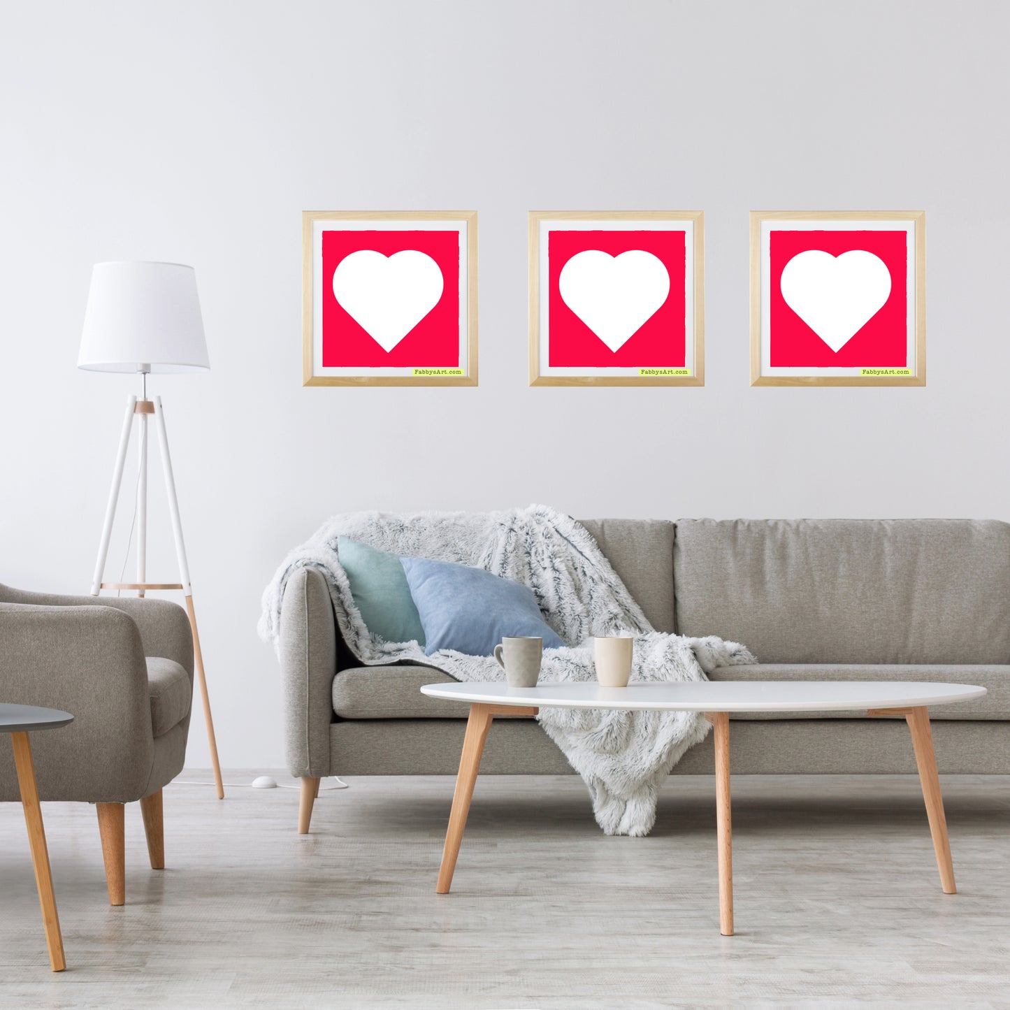 In love (white heart) Poster