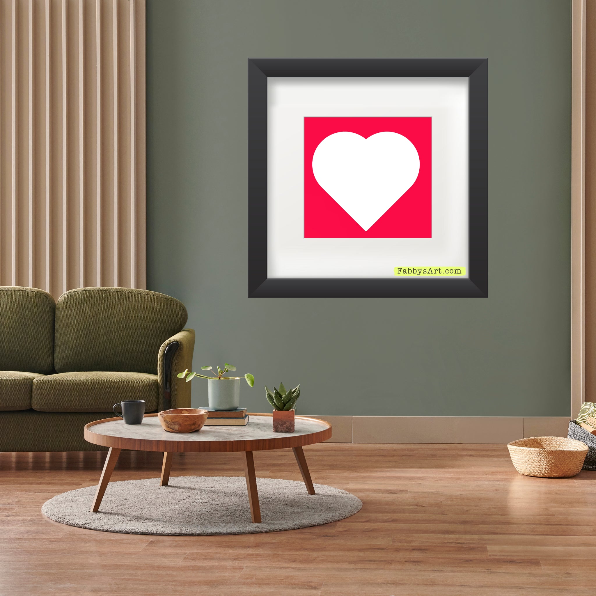 In love (white heart) Poster