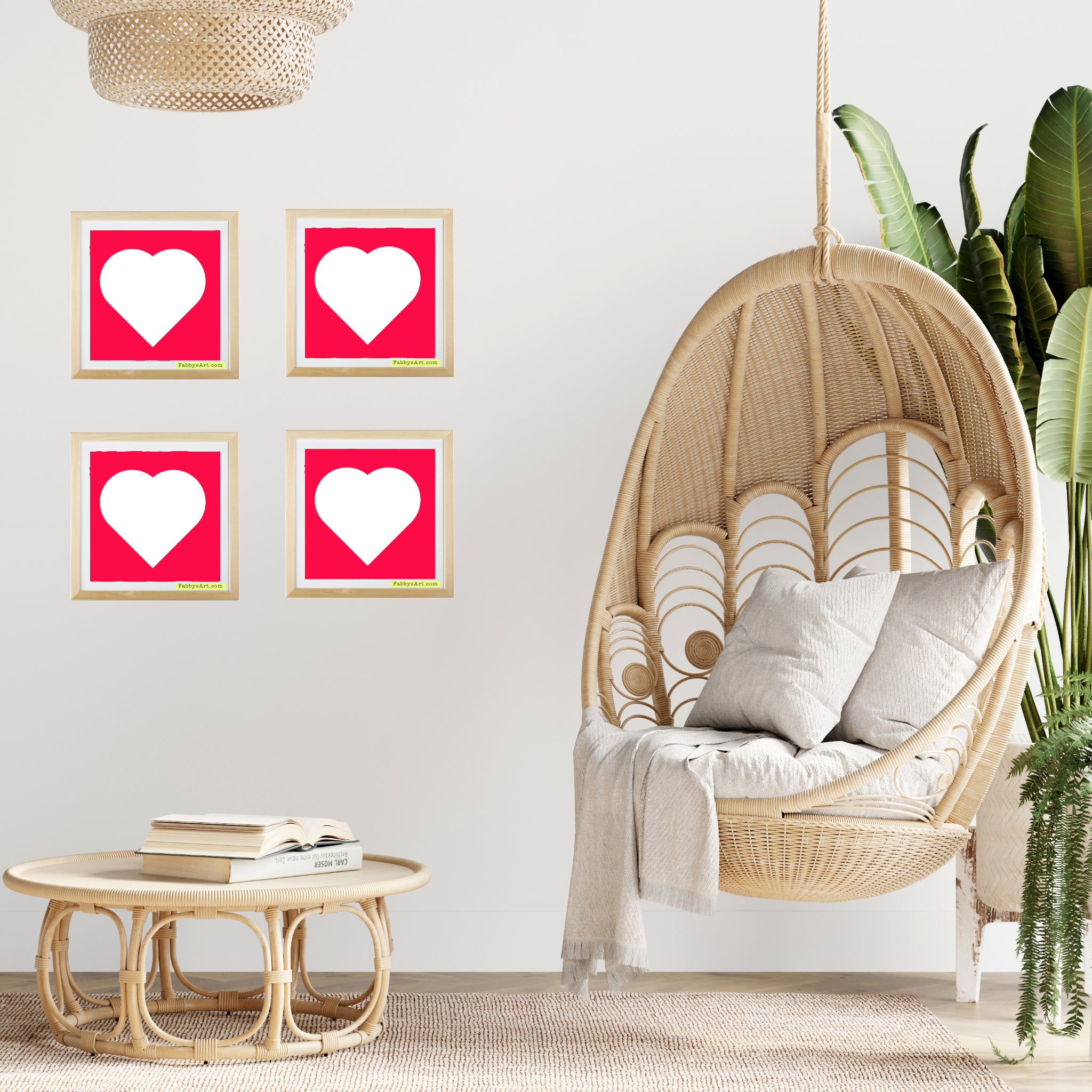 In love (white heart) Poster