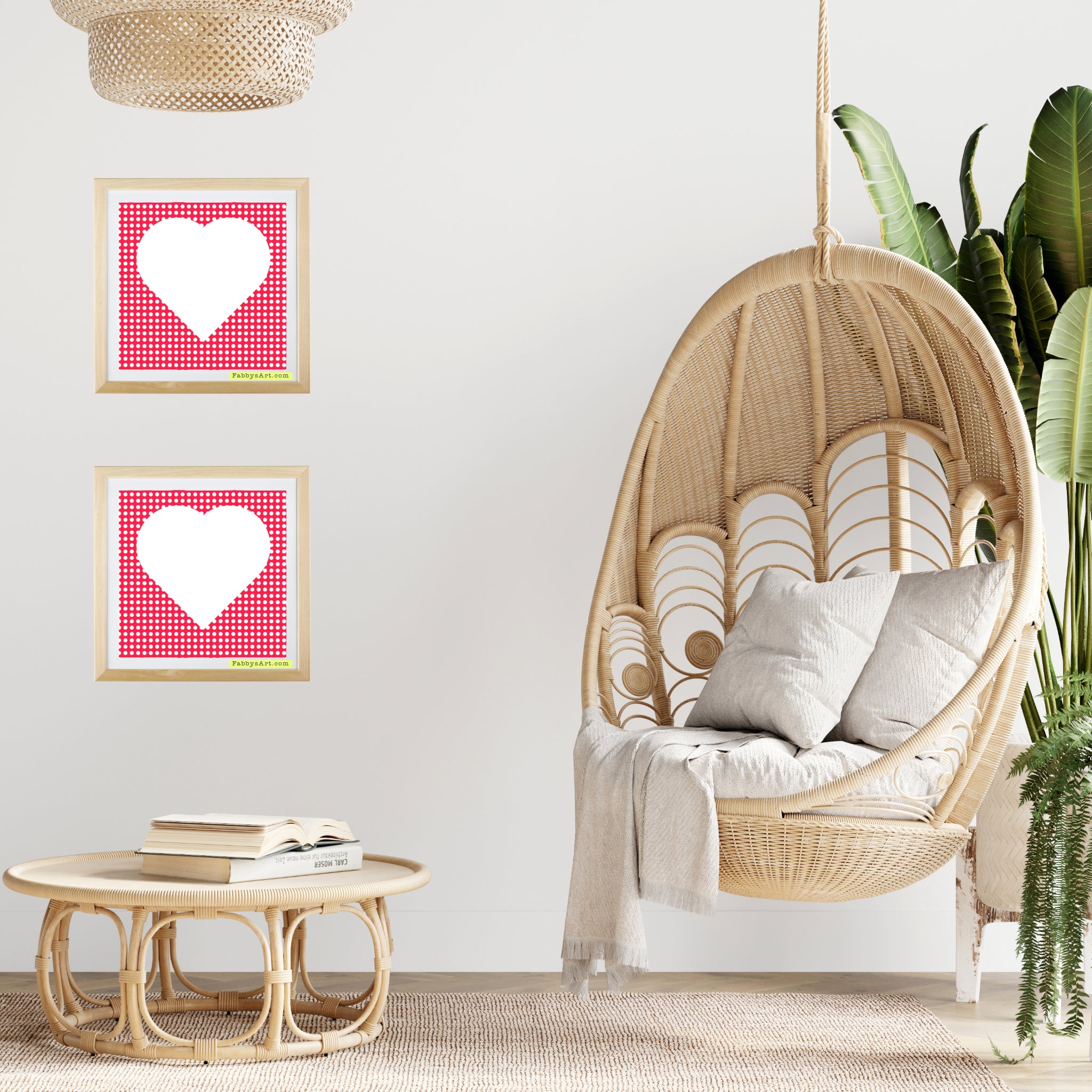 In love (white heart dotted passion) Poster