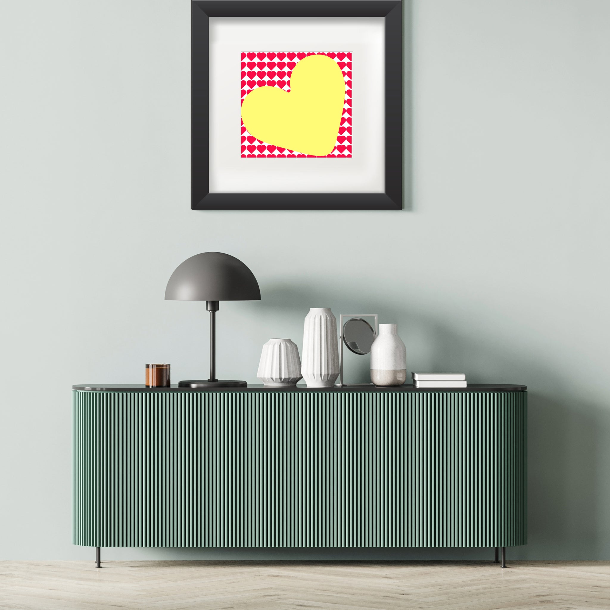 In love (yellow heart) Poster