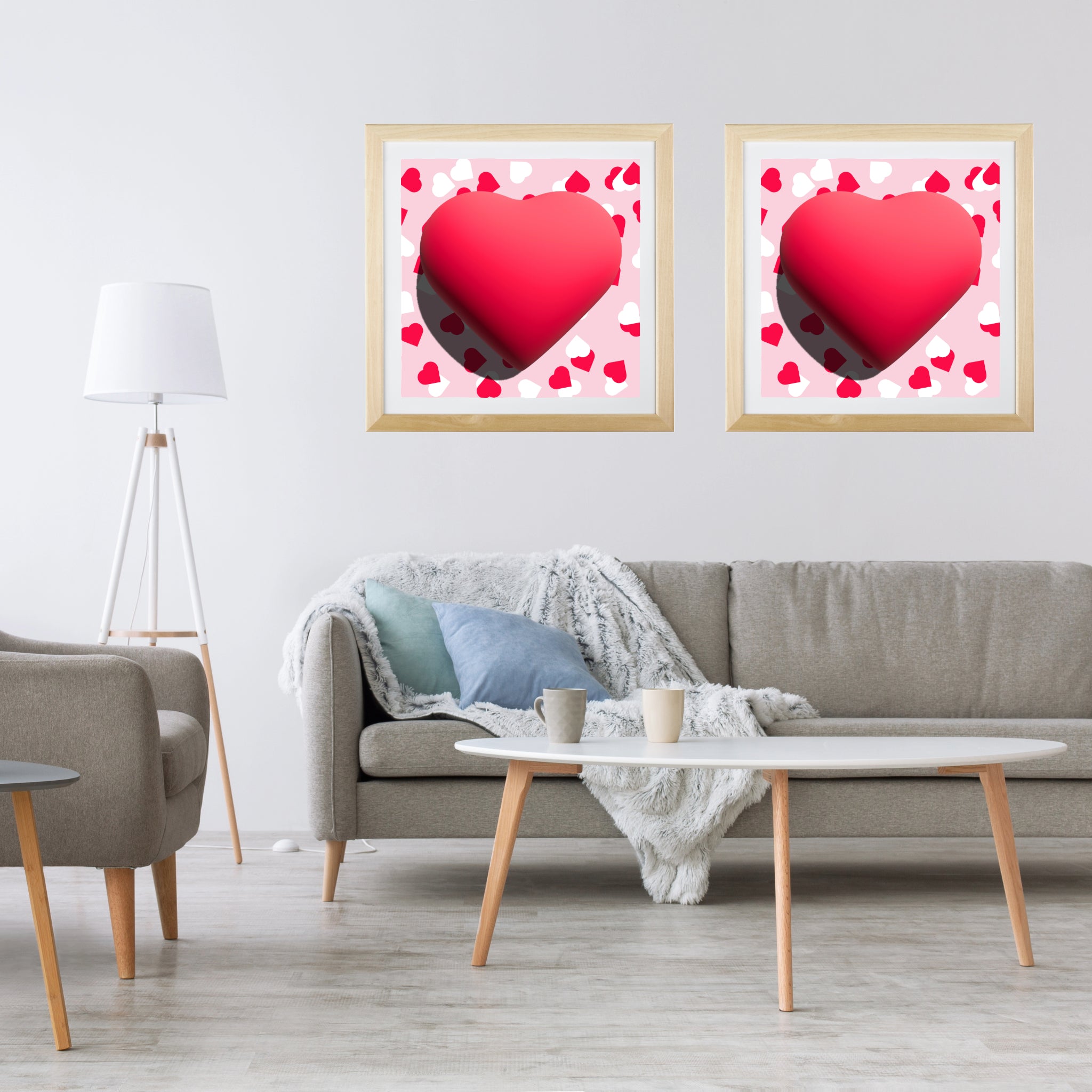 Valentines heart for love Poster