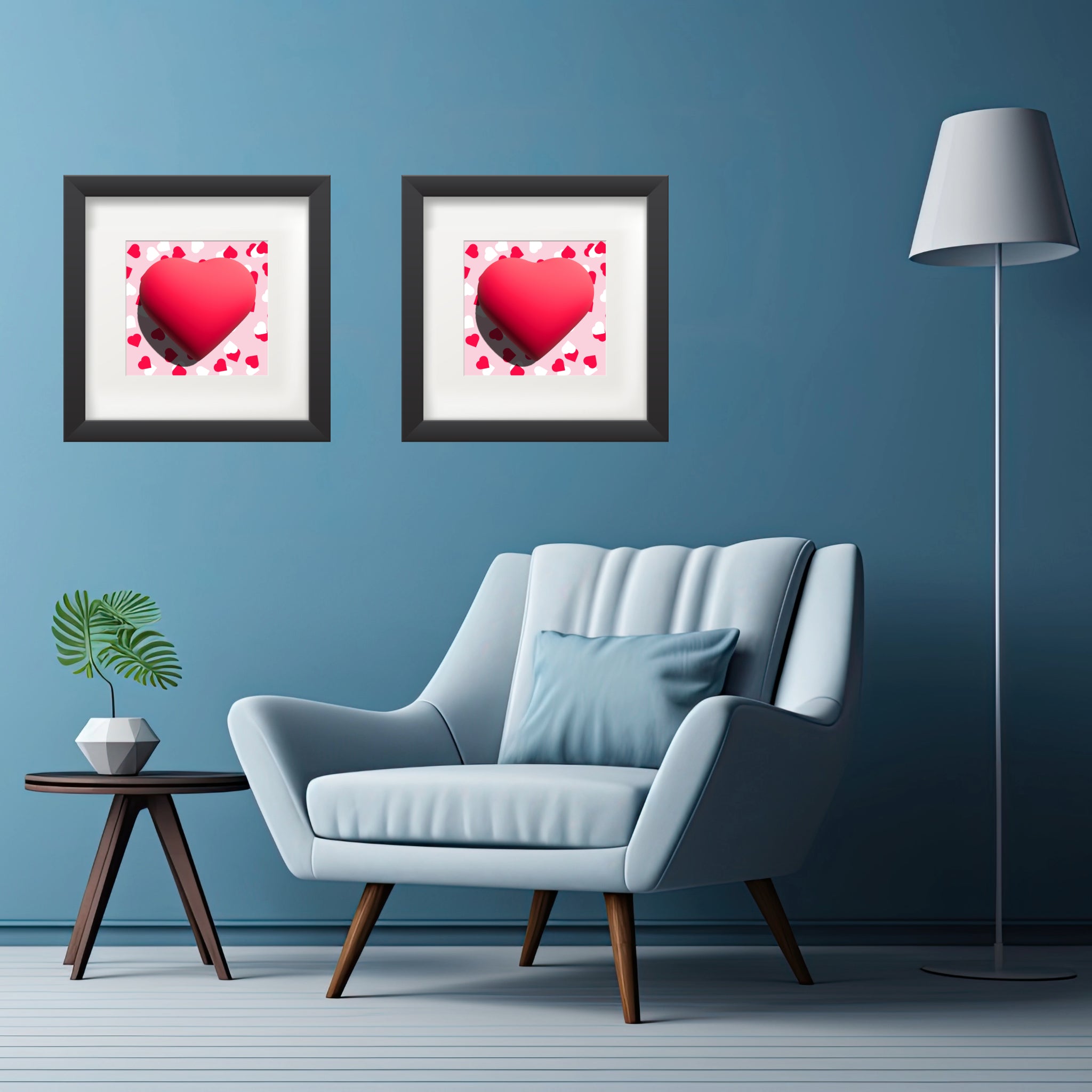Valentines heart for love Poster