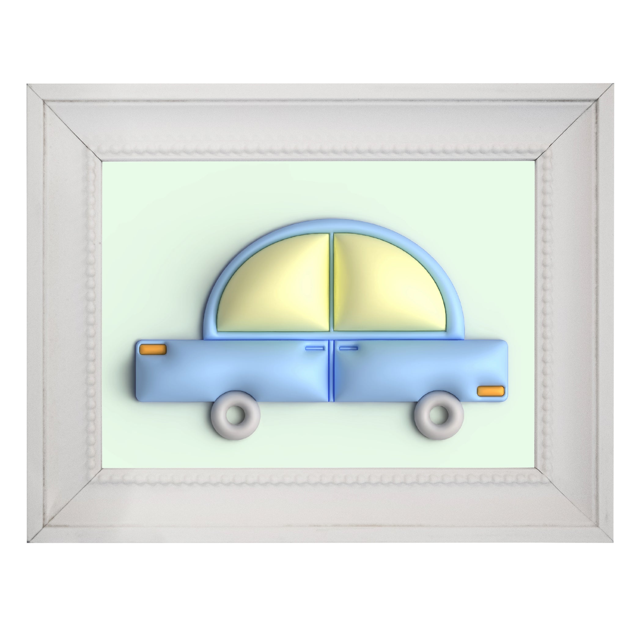 Blue car in green Poster