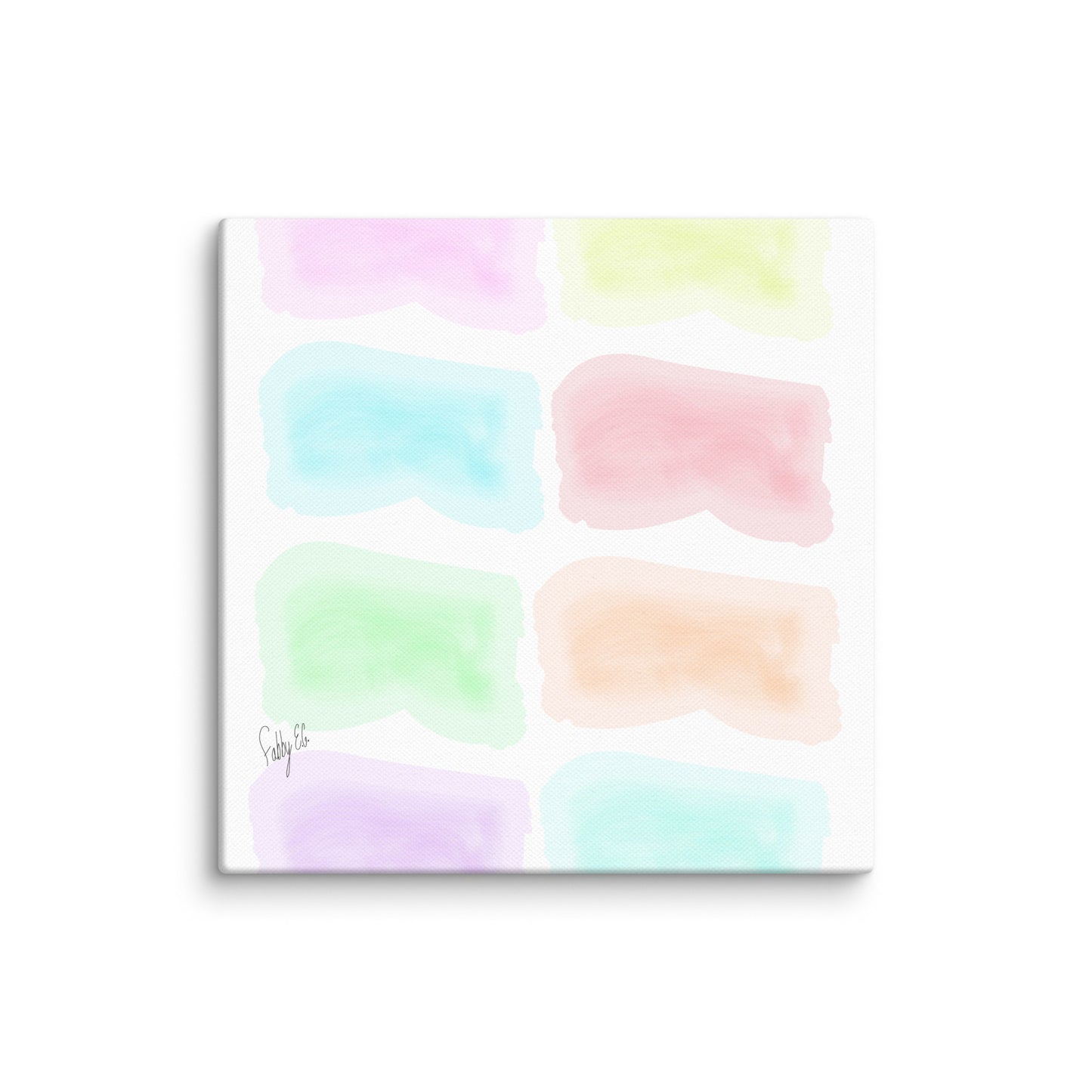 Watercolor stages canvas print