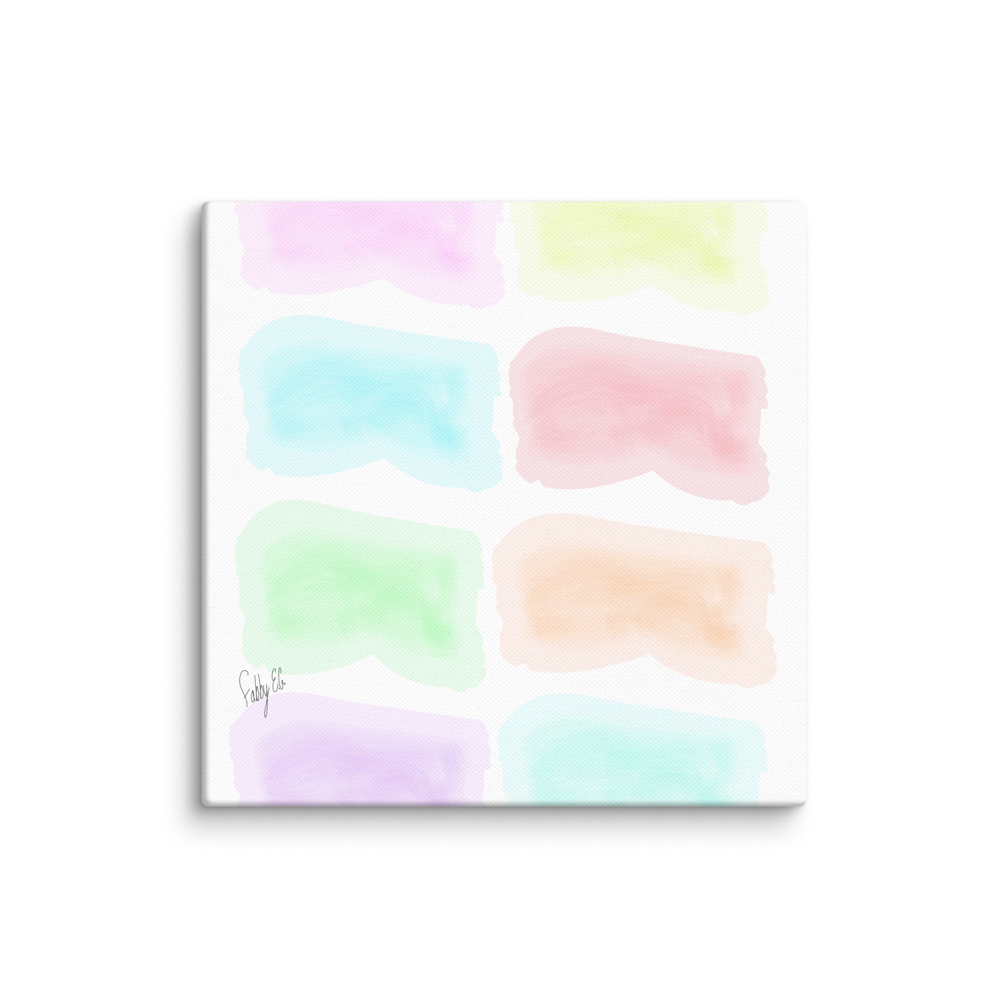 Watercolor stages canvas print