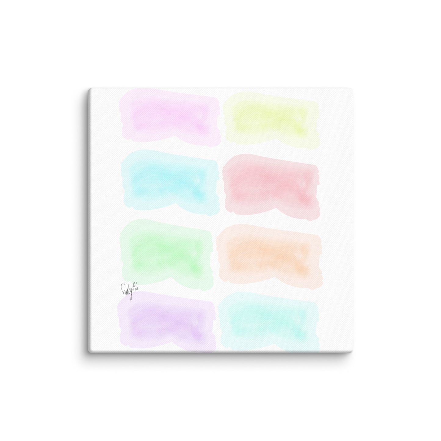 Watercolor stages canvas print