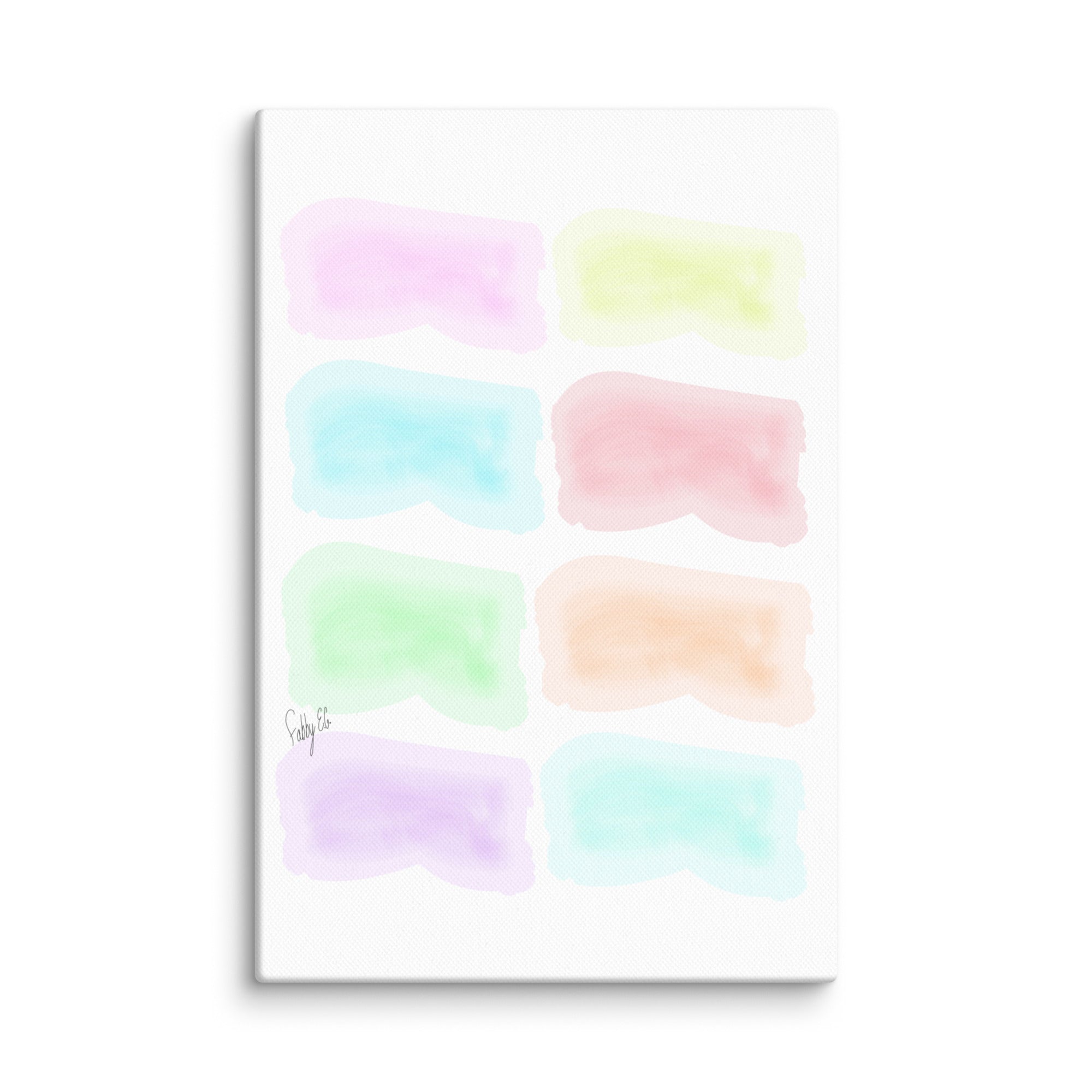 Watercolor stages canvas print