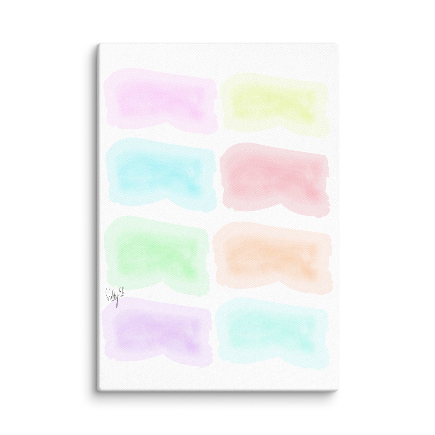 Watercolor stages canvas print