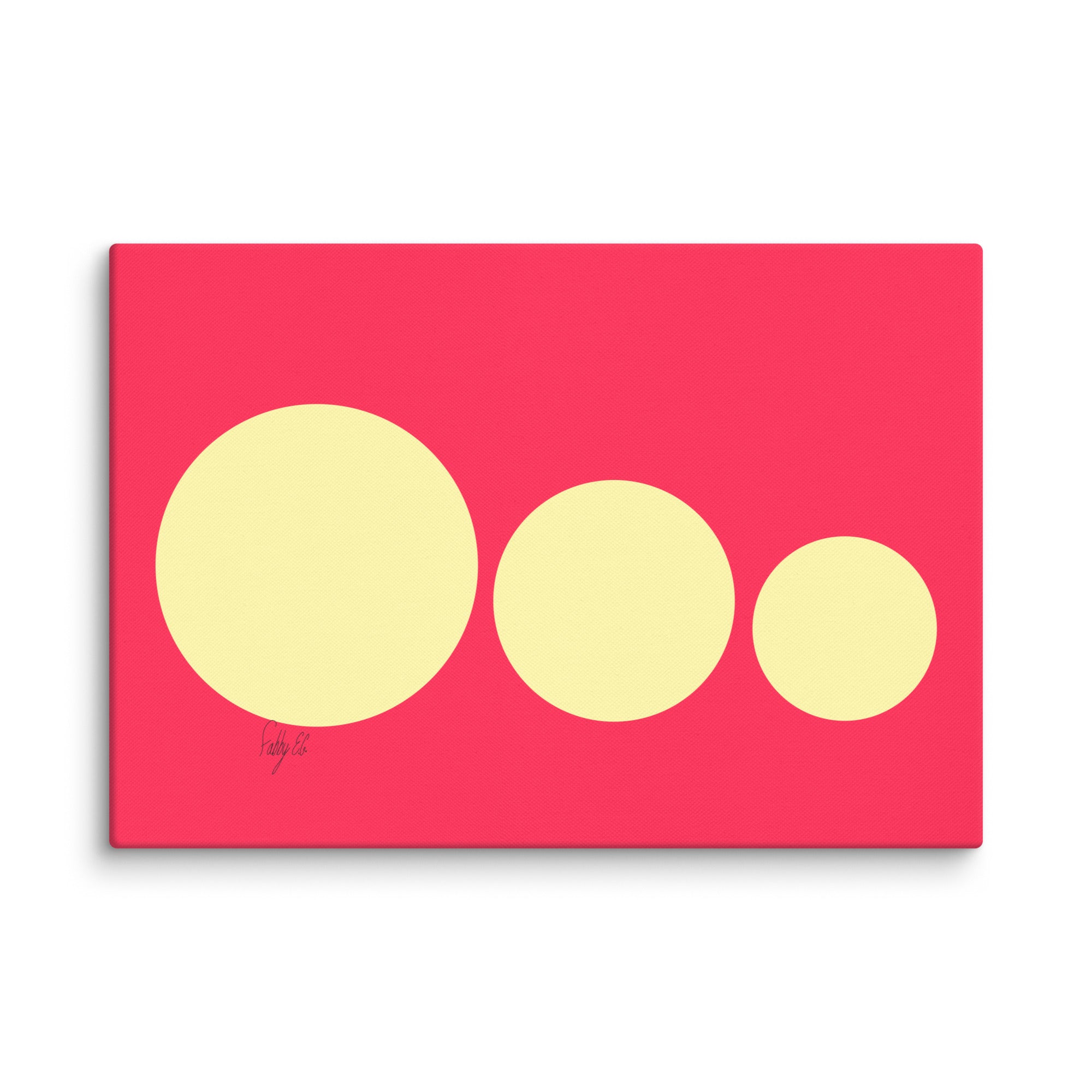 This escalated quickly pink canvas print