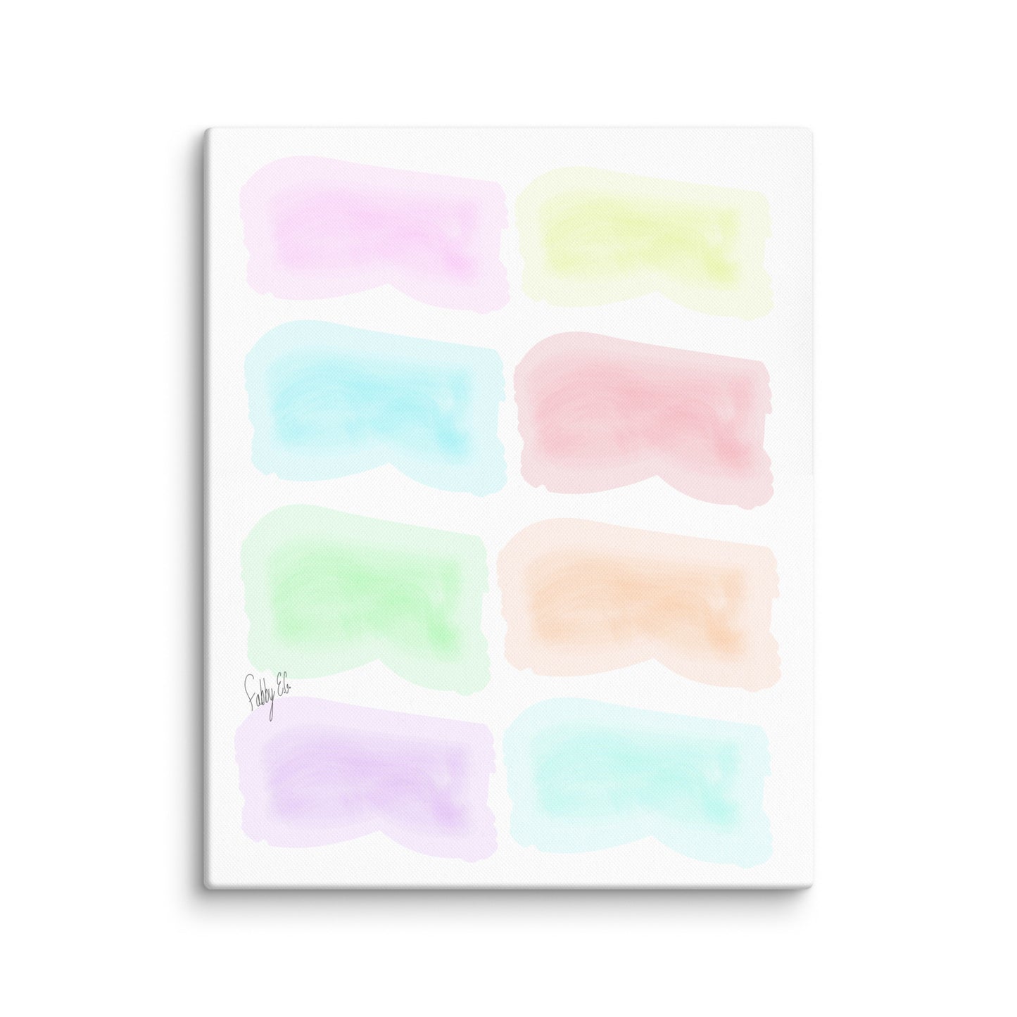 Watercolor stages canvas print