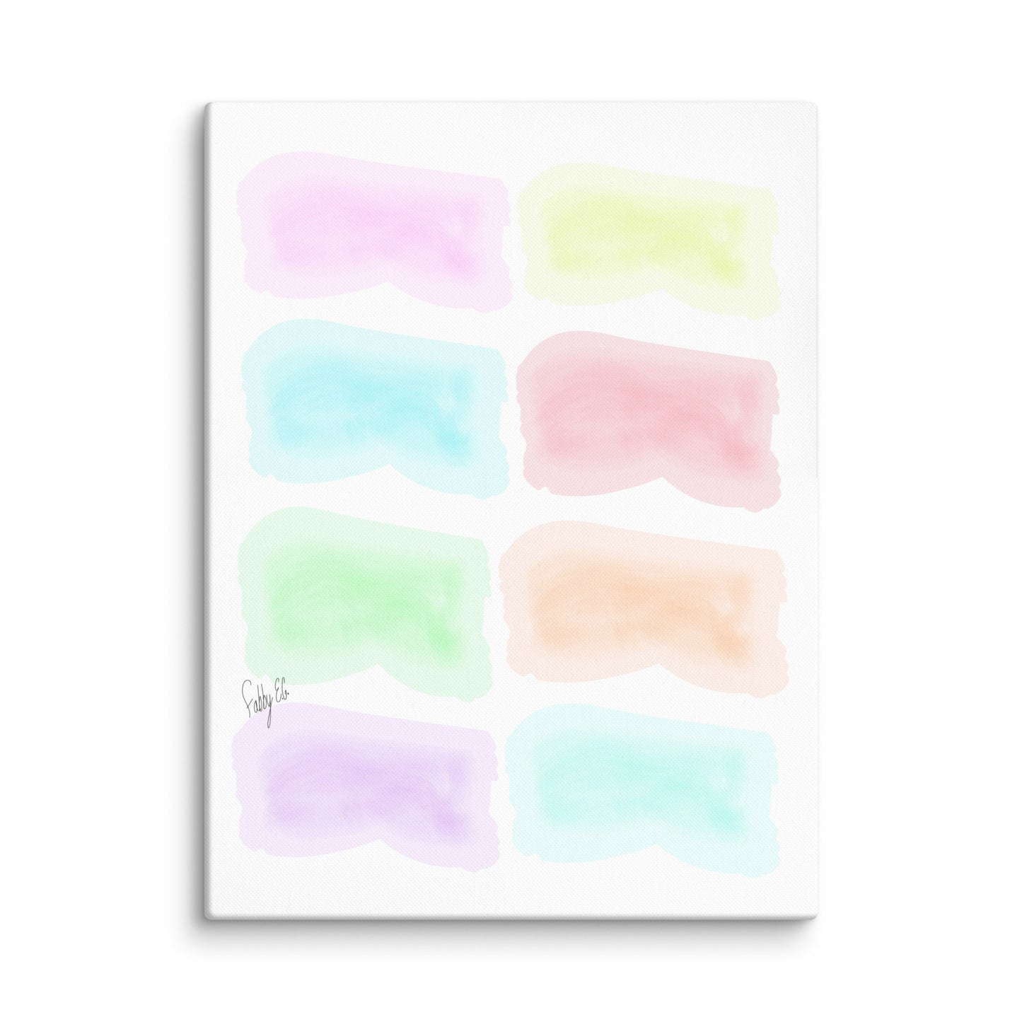 Watercolor stages canvas print