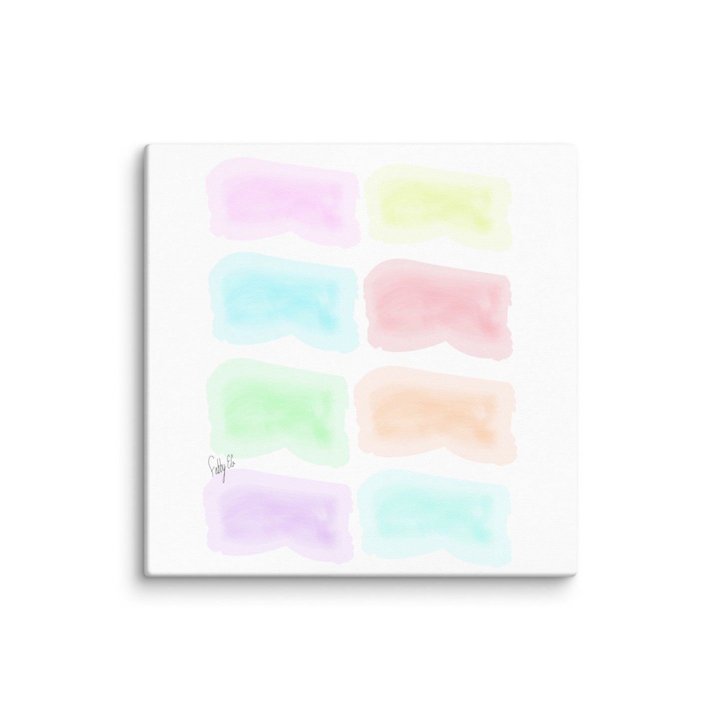 Watercolor stages canvas print
