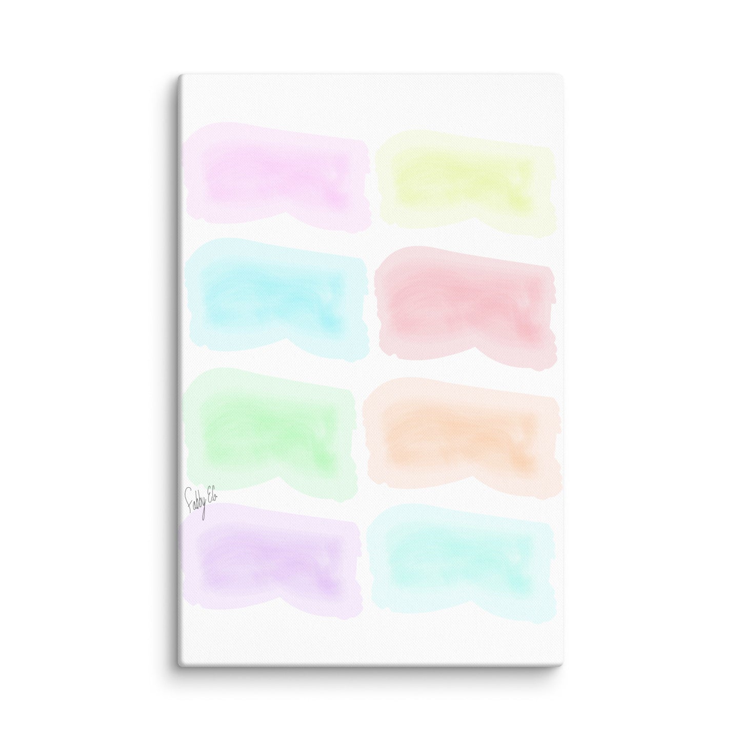 Watercolor stages canvas print