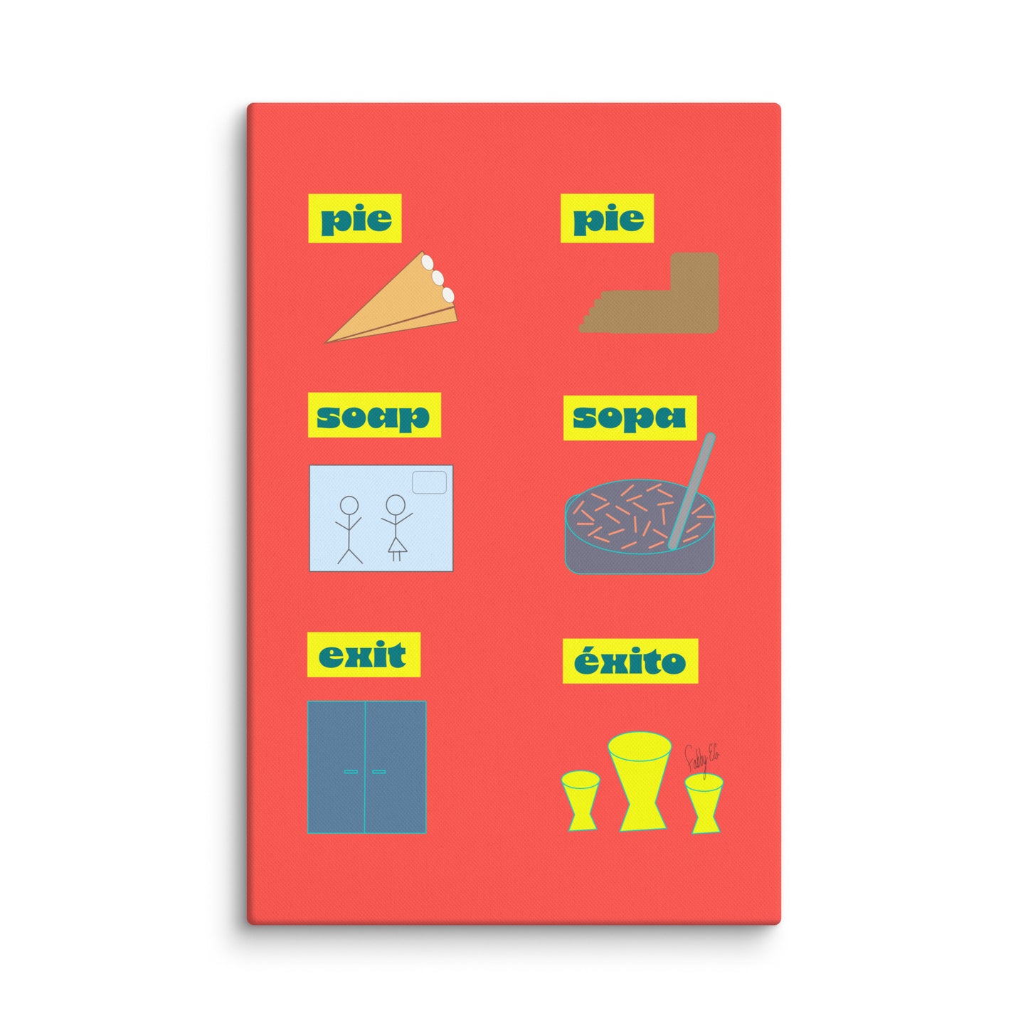 Translation day canvas print