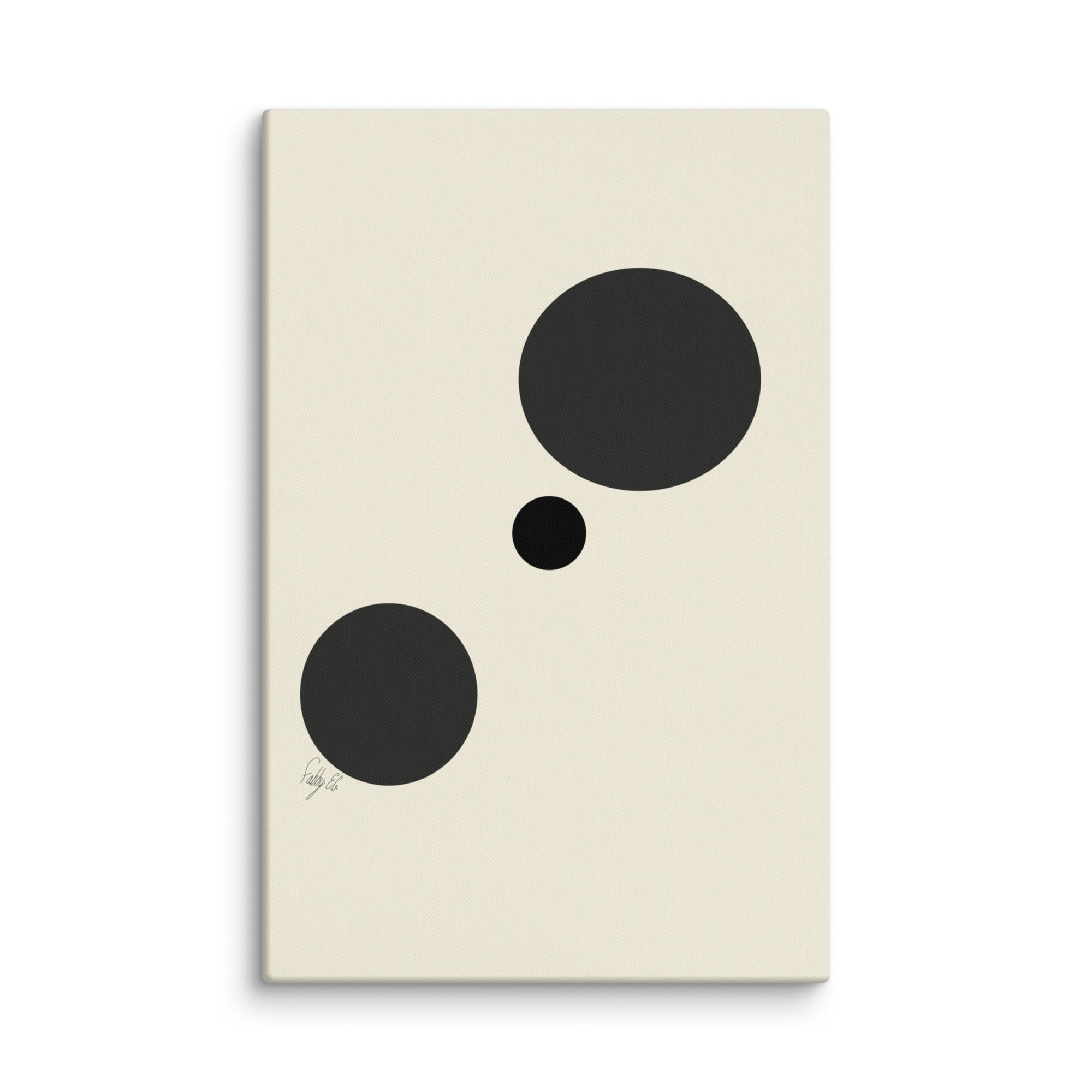 Type A dots canvas print