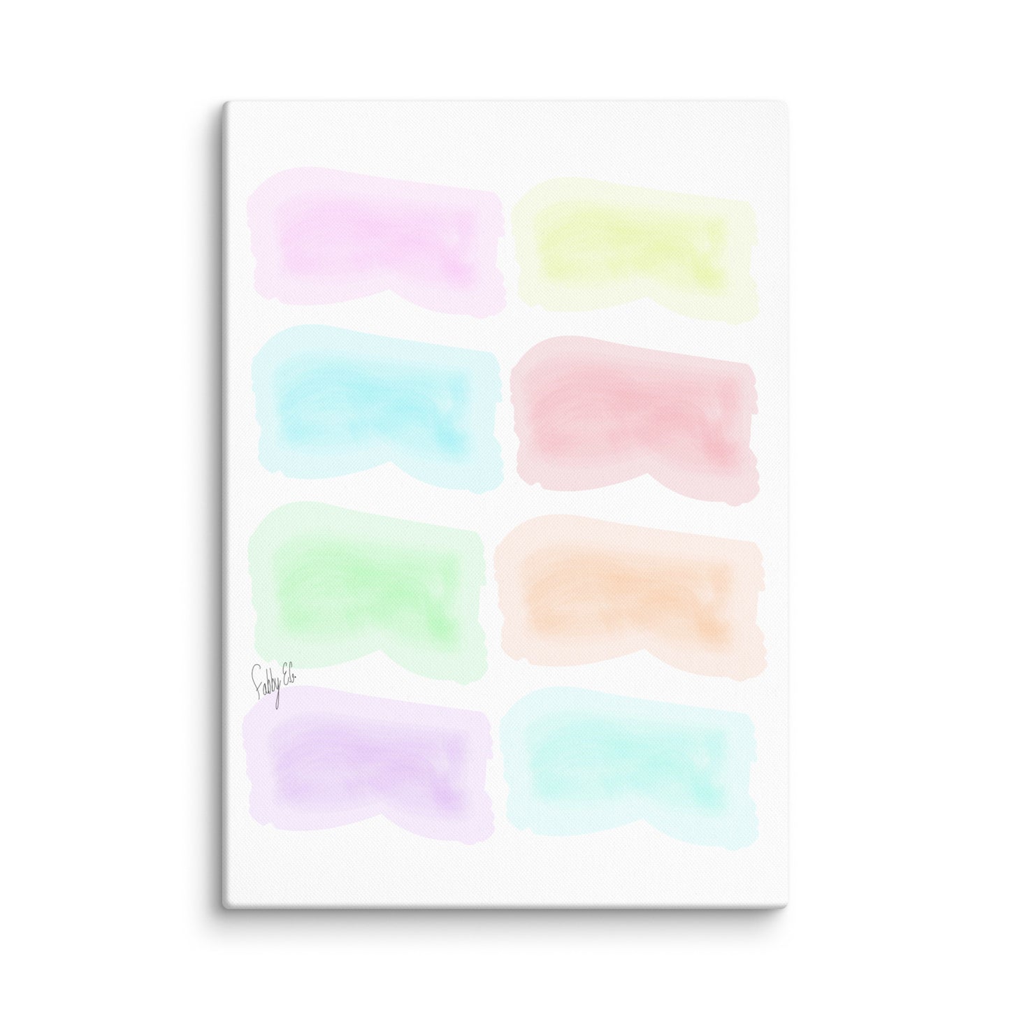 Watercolor stages canvas print