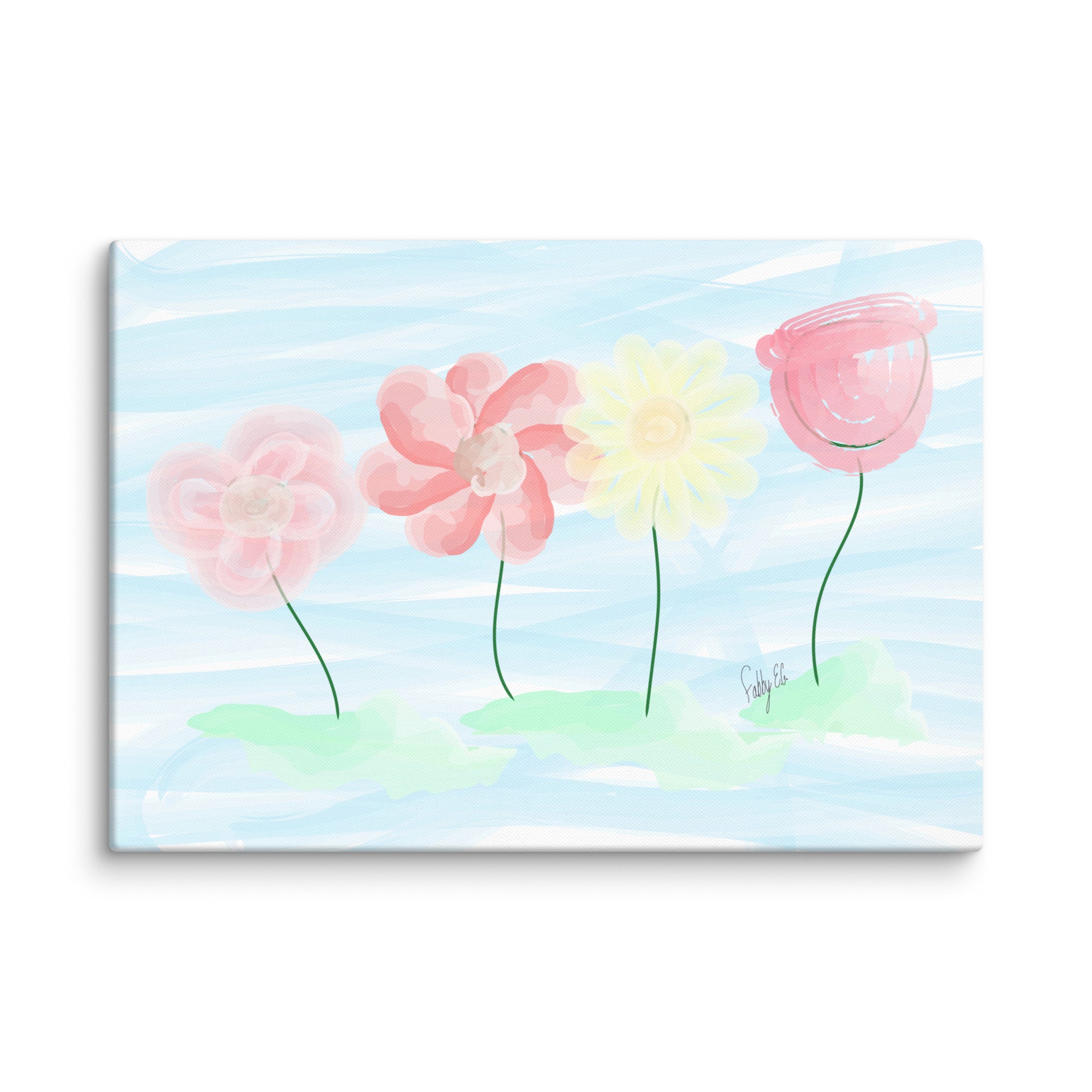 Buy myself flowers canvas print