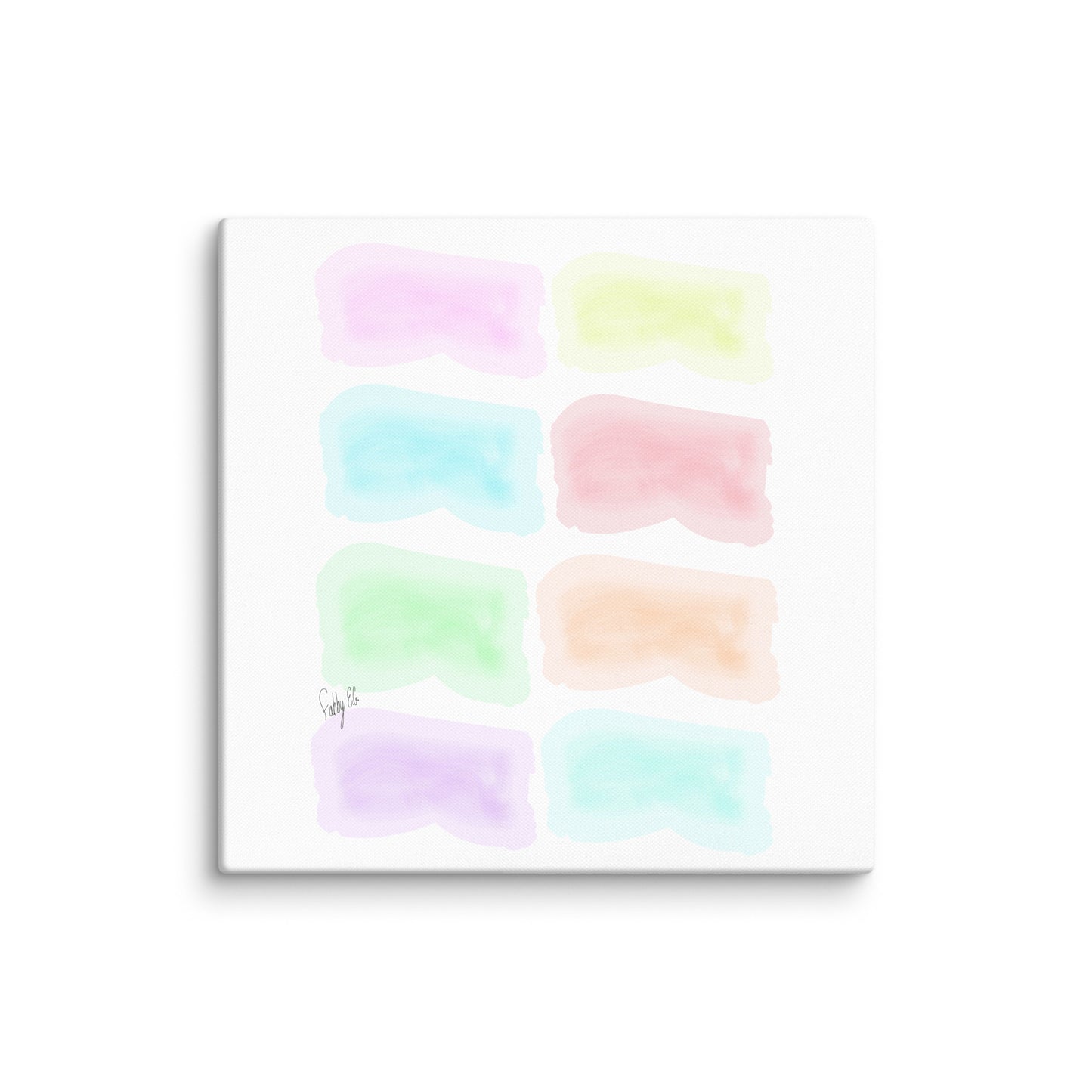 Watercolor stages canvas print
