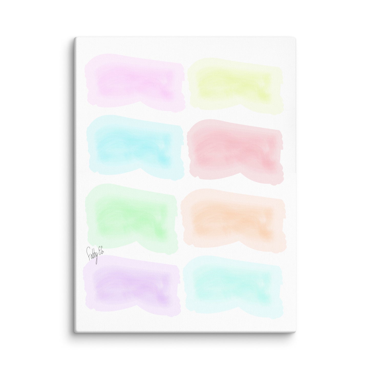 Watercolor stages canvas print