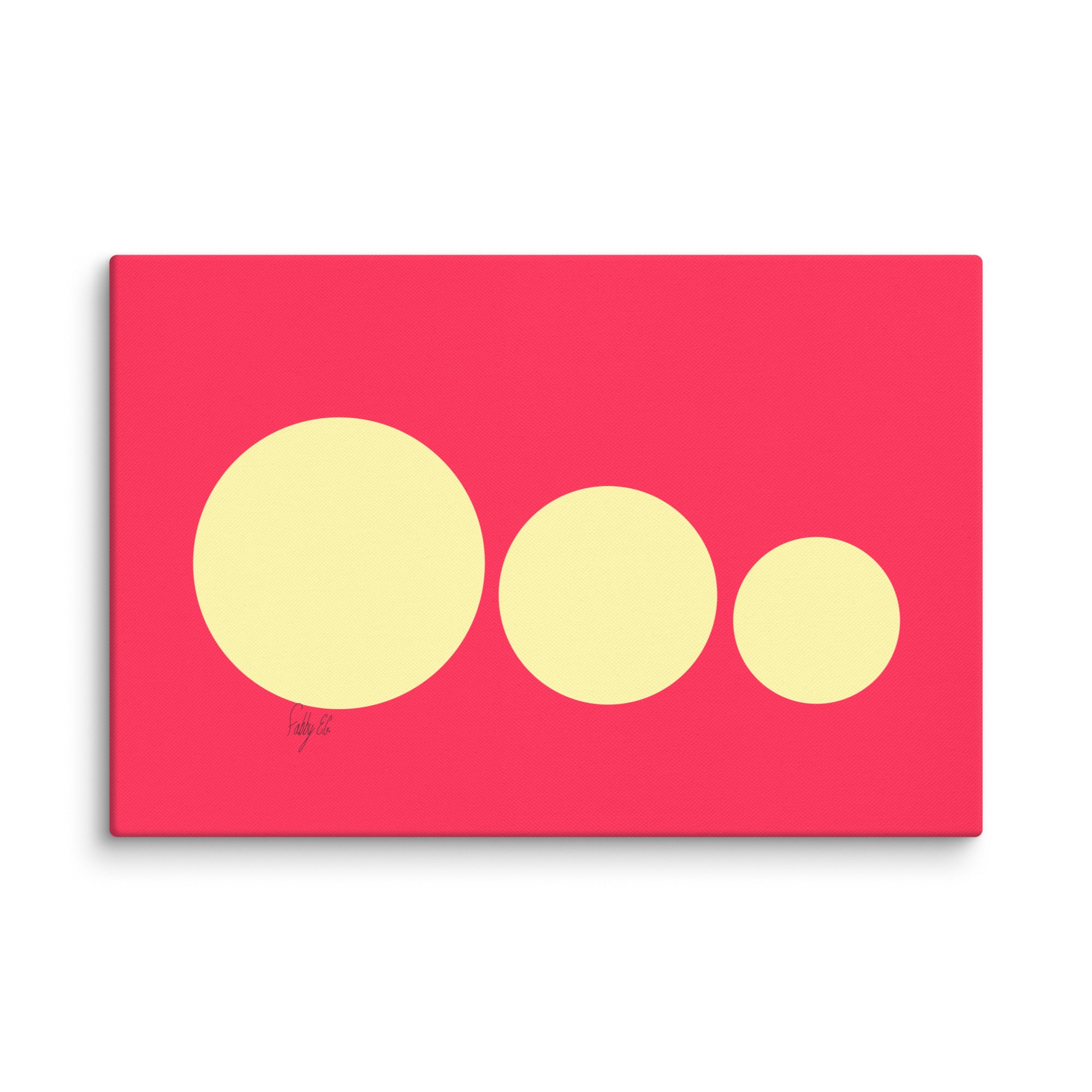 This escalated quickly pink canvas print