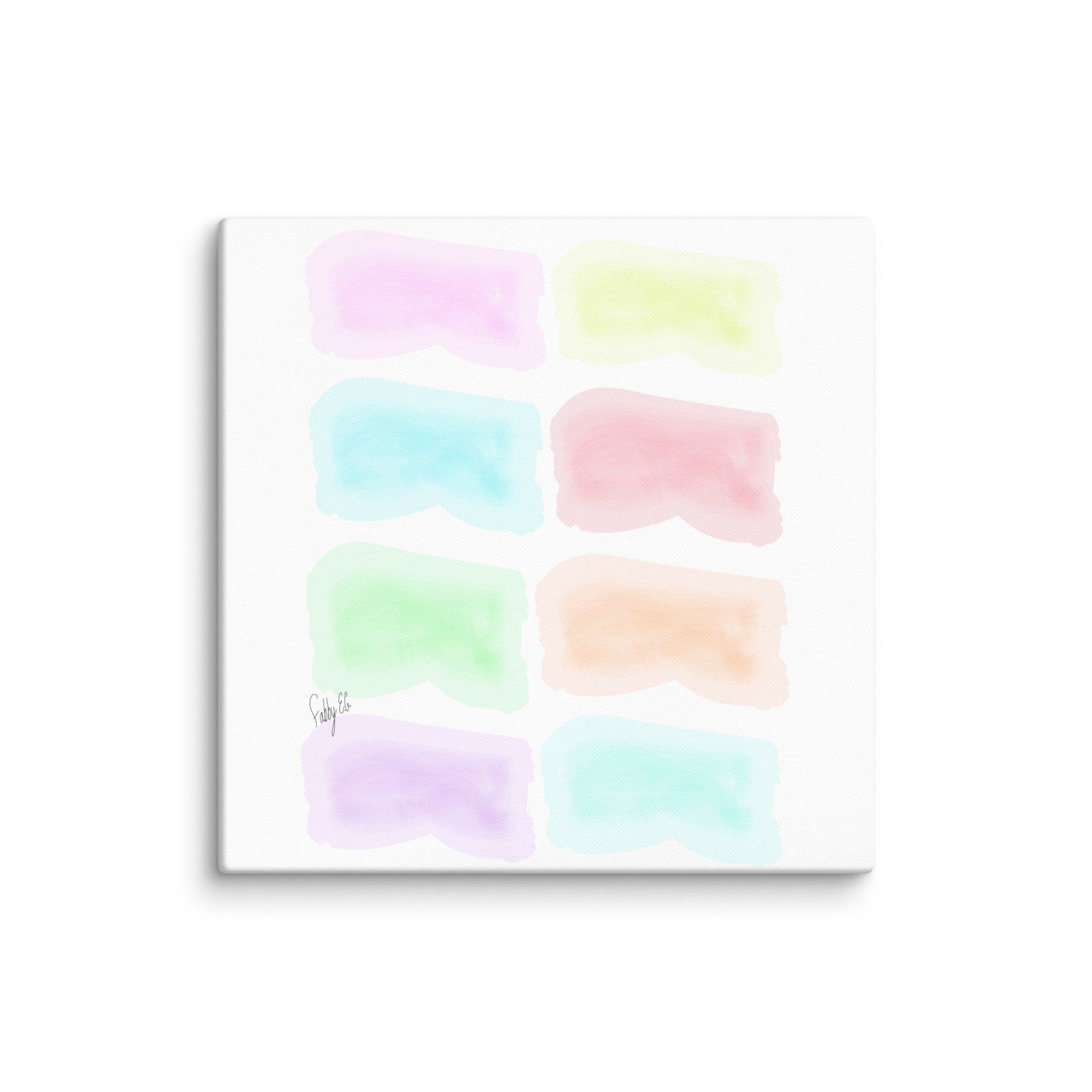 Watercolor stages canvas print