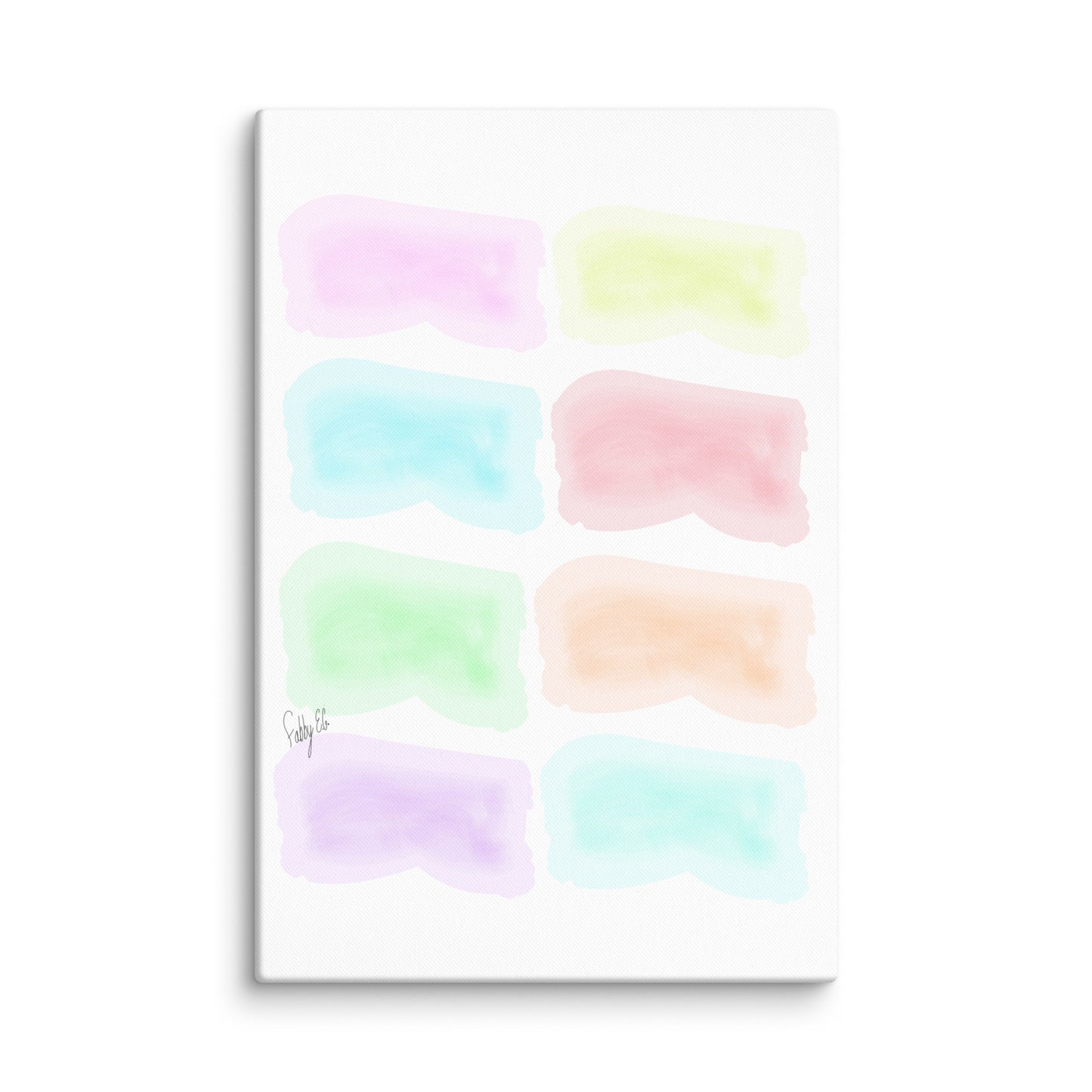 Watercolor stages canvas print