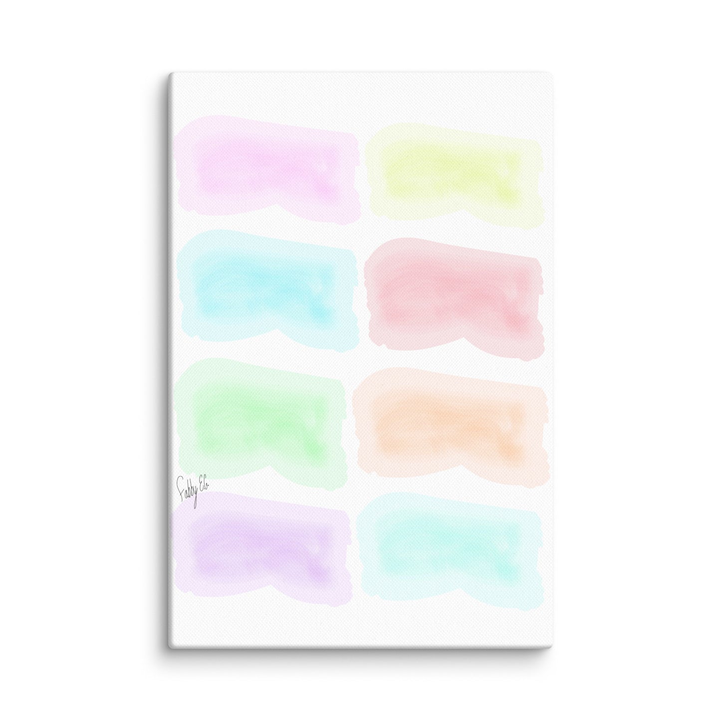 Watercolor stages canvas print