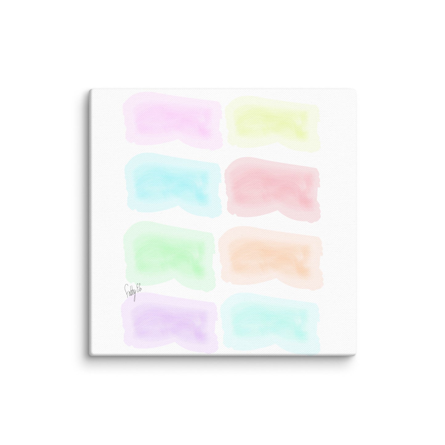 Watercolor stages canvas print