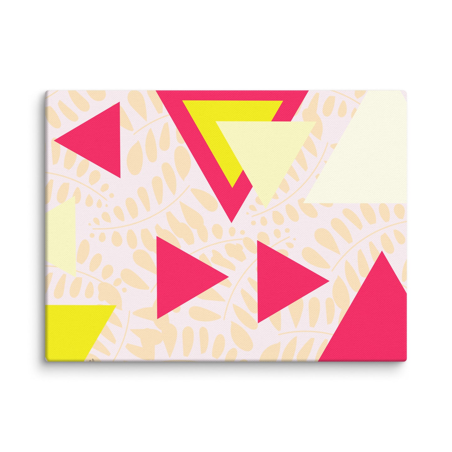Triangular petals canvas print