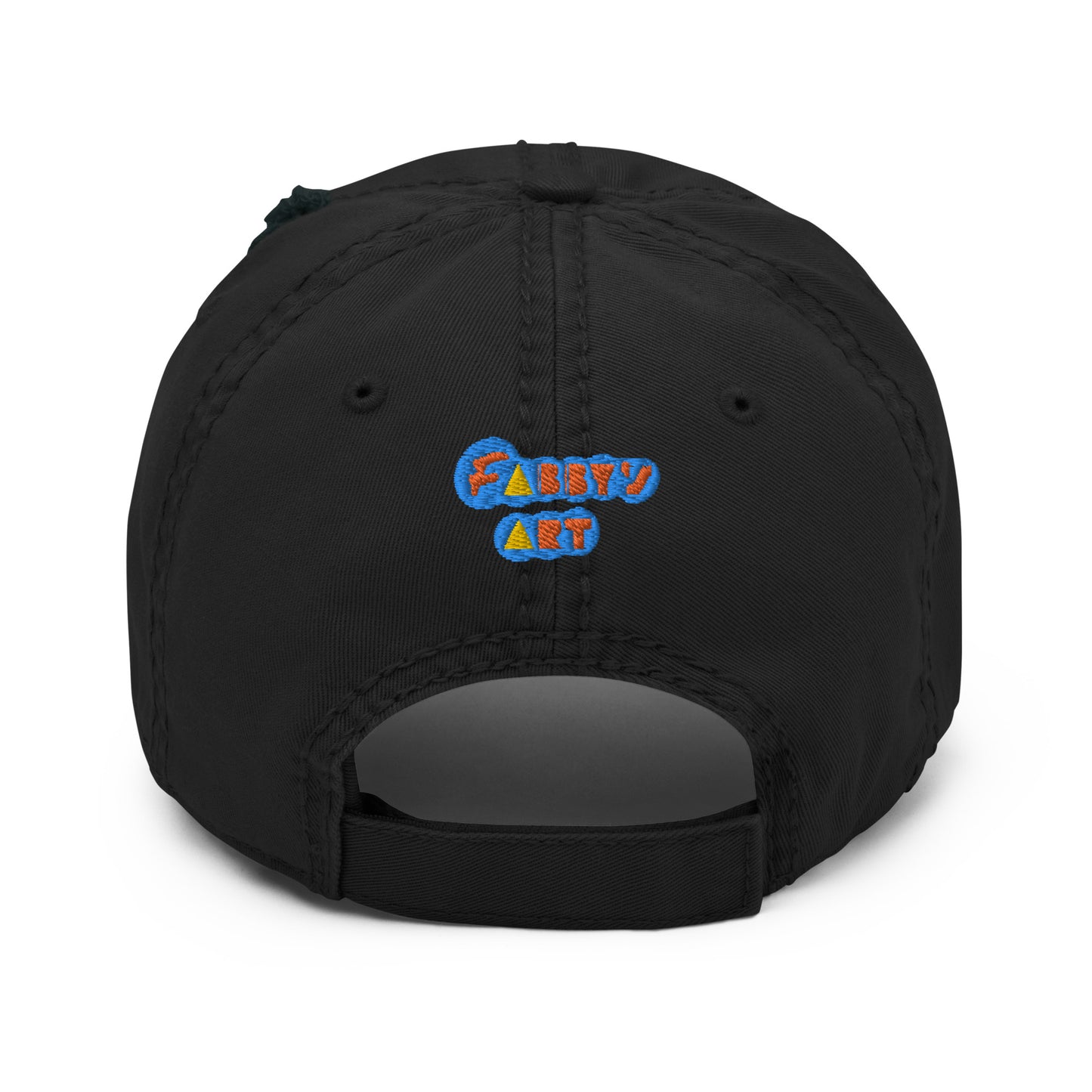 Love my art, embroidery Distressed hat