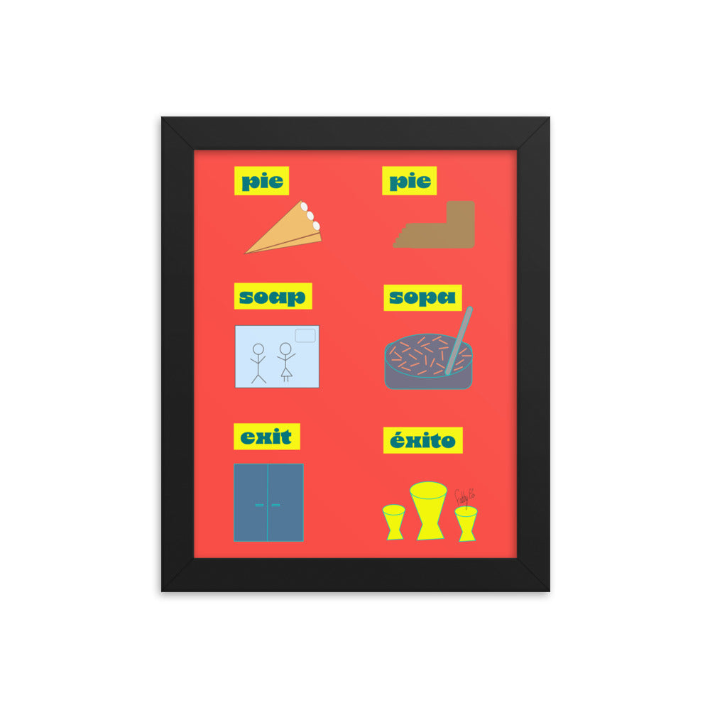 Translation day framed poster