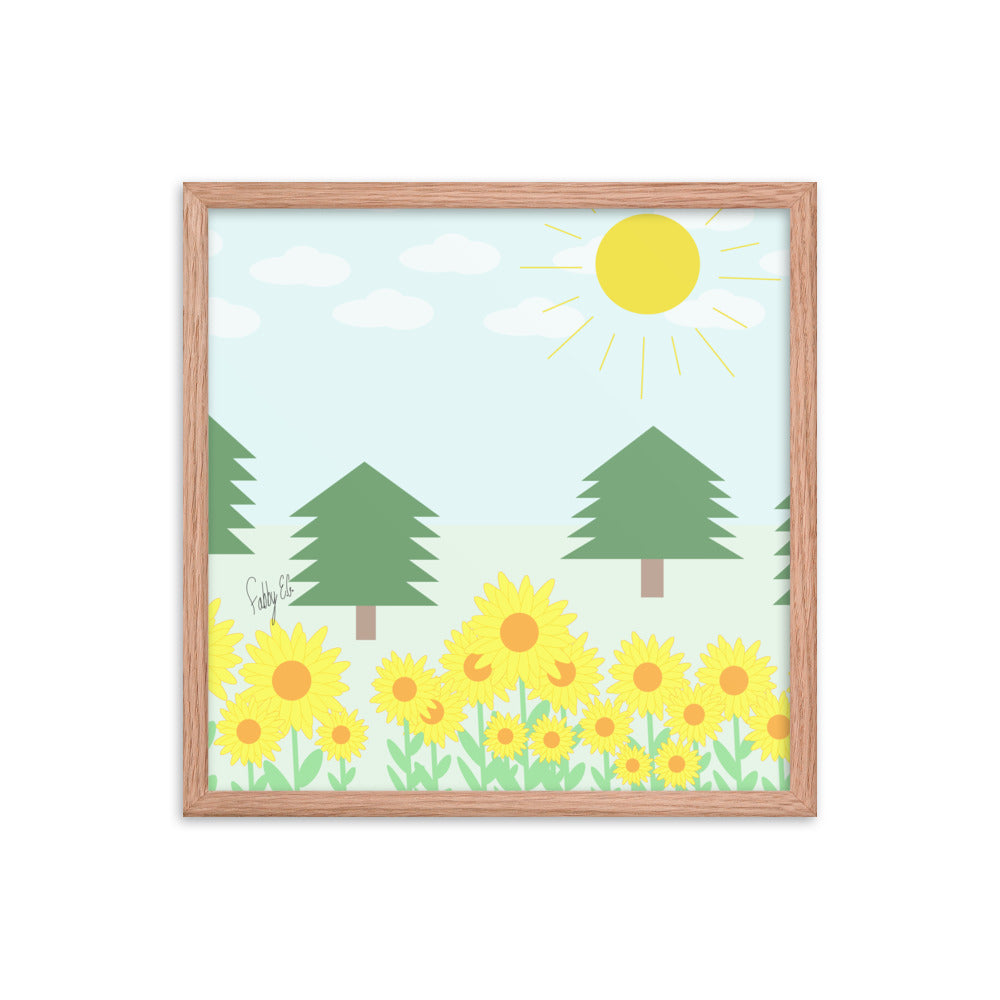 Peace day (horizontal) framed poster