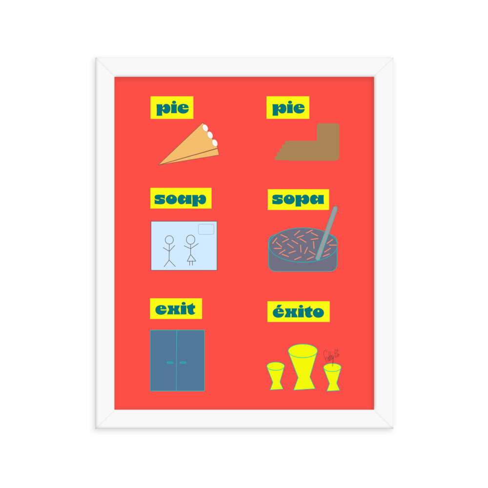 Translation day framed poster