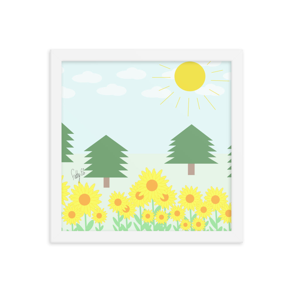 Peace day (horizontal) framed poster